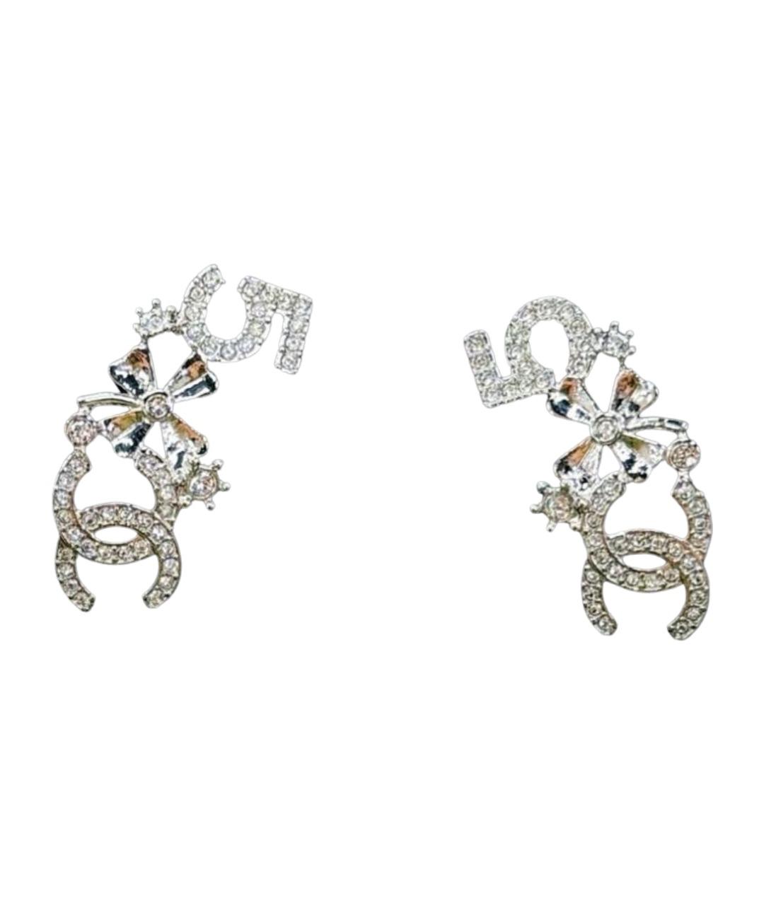 CHANEL Серебряные серьги, фото 1