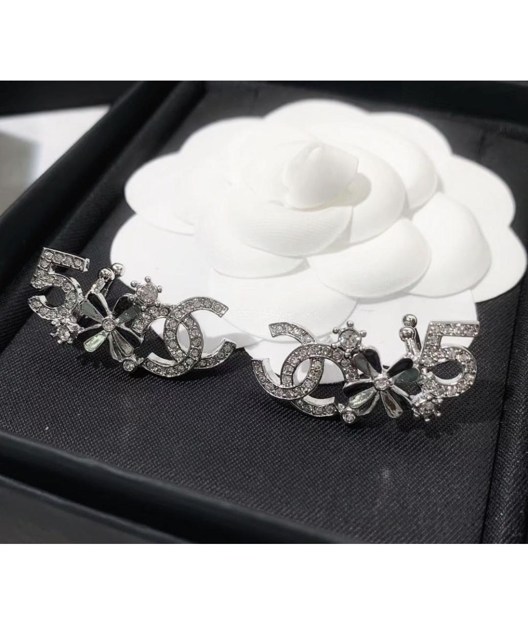 CHANEL Серебряные серьги, фото 5