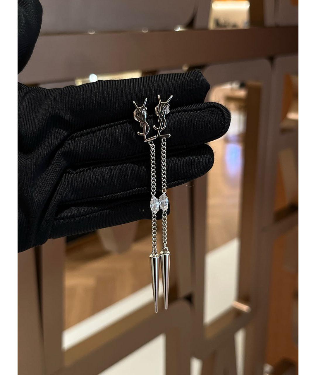 SAINT LAURENT Серебряные серьги, фото 8