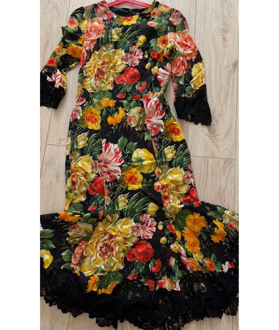 DOLCE&GABBANA Мульти коктейльное платье, фото 8