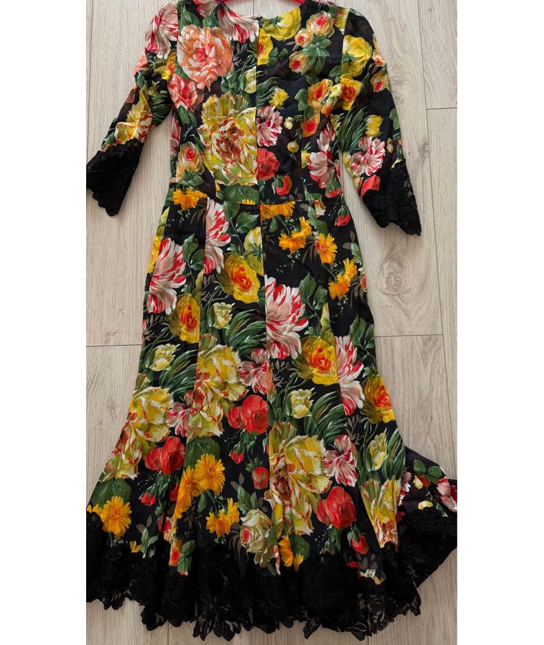 DOLCE&GABBANA Мульти коктейльное платье, фото 2