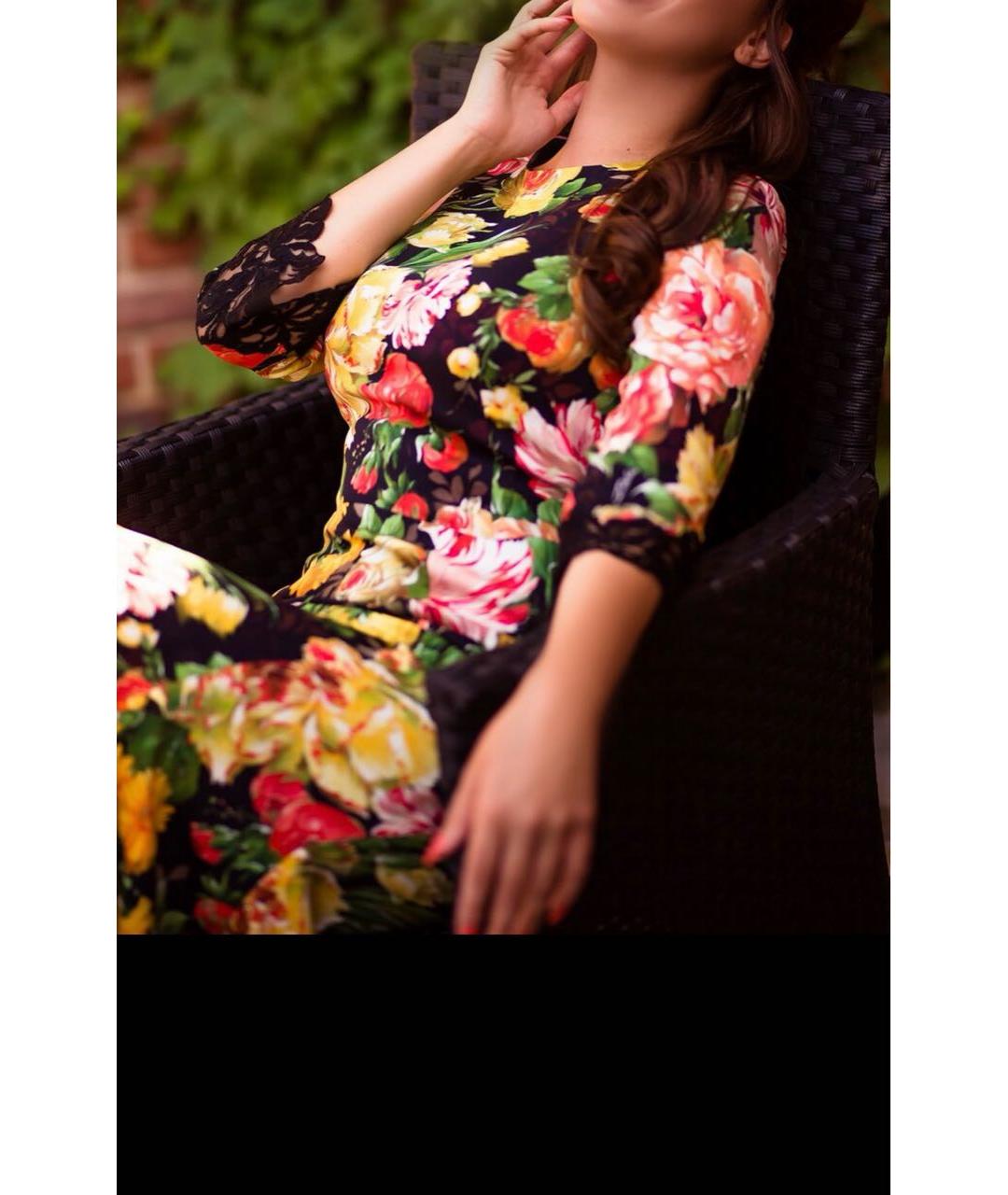 DOLCE&GABBANA Мульти коктейльное платье, фото 6