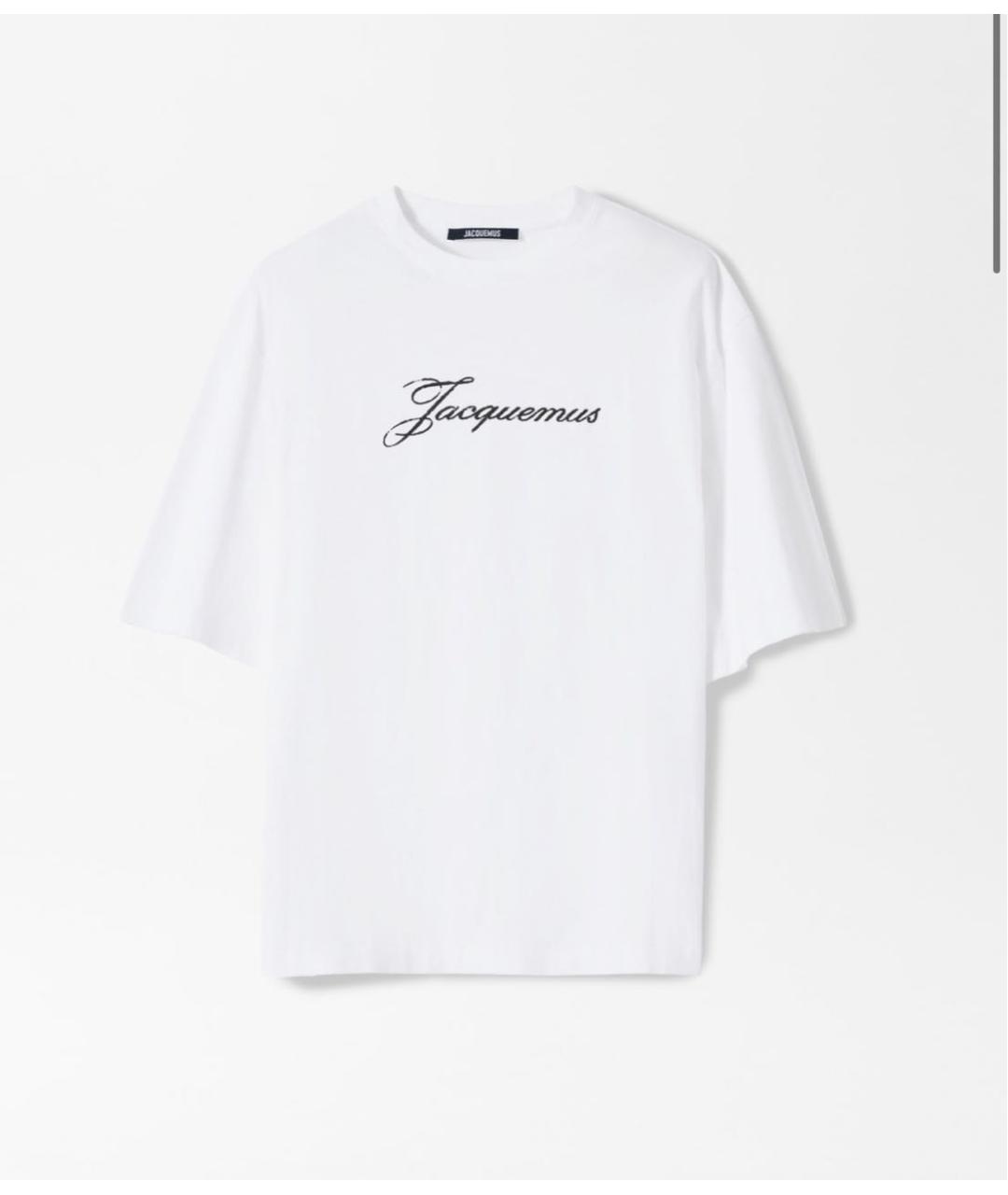 JACQUEMUS Белая футболка, фото 4