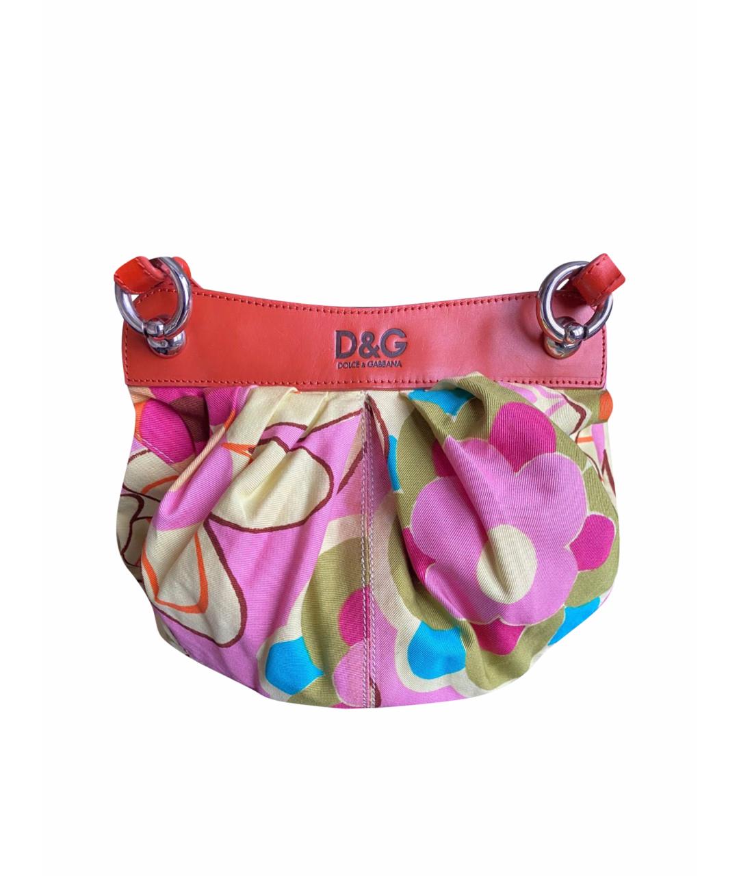 DOLCE&GABBANA Мульти тканевая сумка с короткими ручками, фото 1