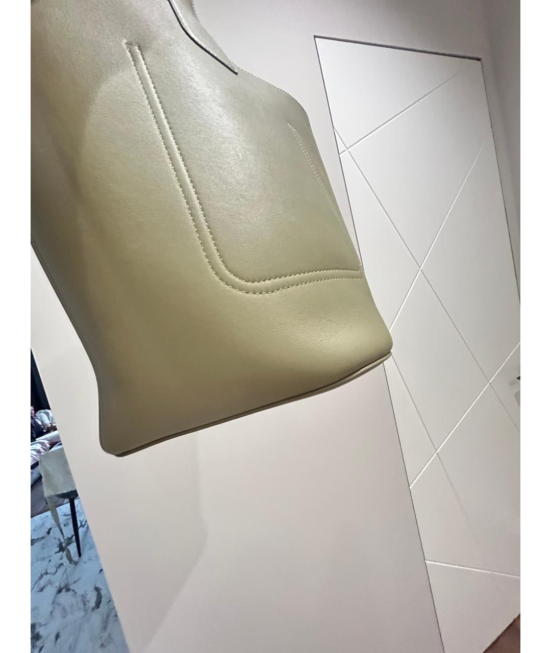 LOEWE Зеленая кожаная сумка через плечо, фото 4