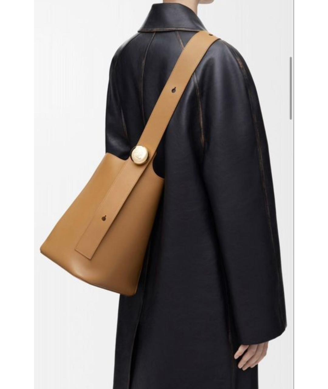 LOEWE Зеленая кожаная сумка через плечо, фото 7