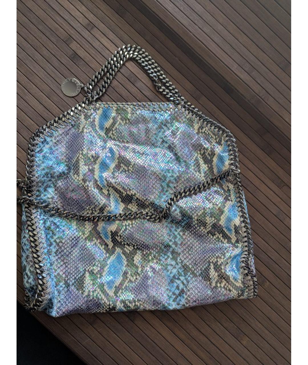 STELLA MCCARTNEY Голубая сумка с короткими ручками из искусственной кожи, фото 2
