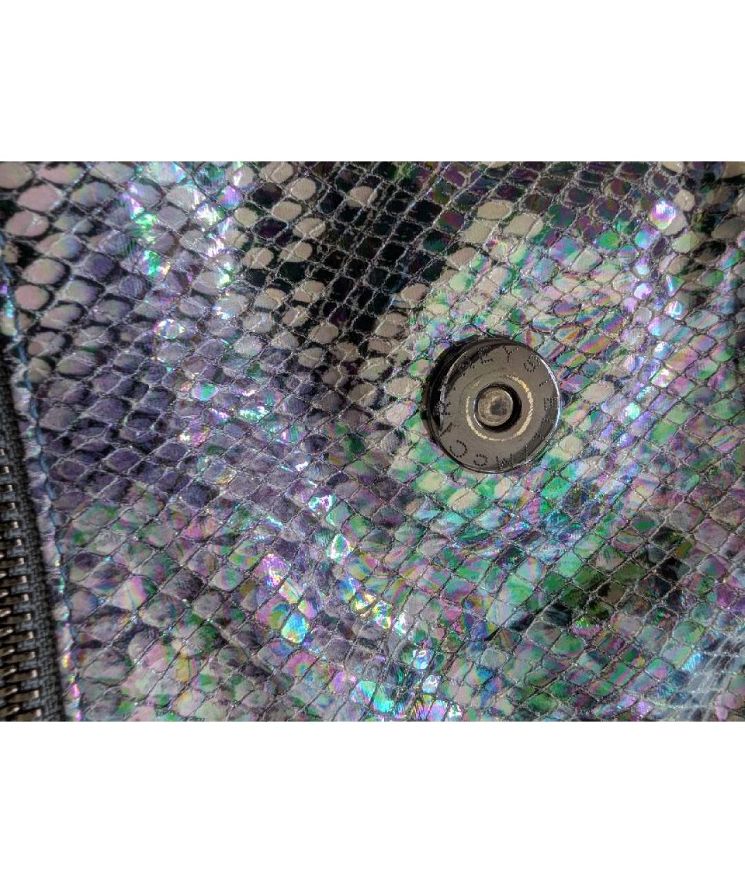 STELLA MCCARTNEY Голубая сумка с короткими ручками из искусственной кожи, фото 4