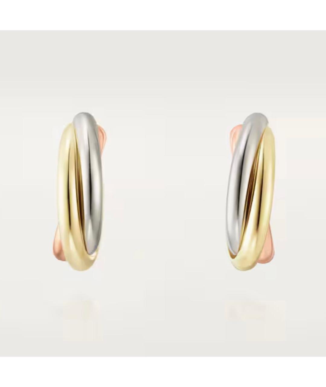 CARTIER Золотые серьги из желтого золота, фото 4