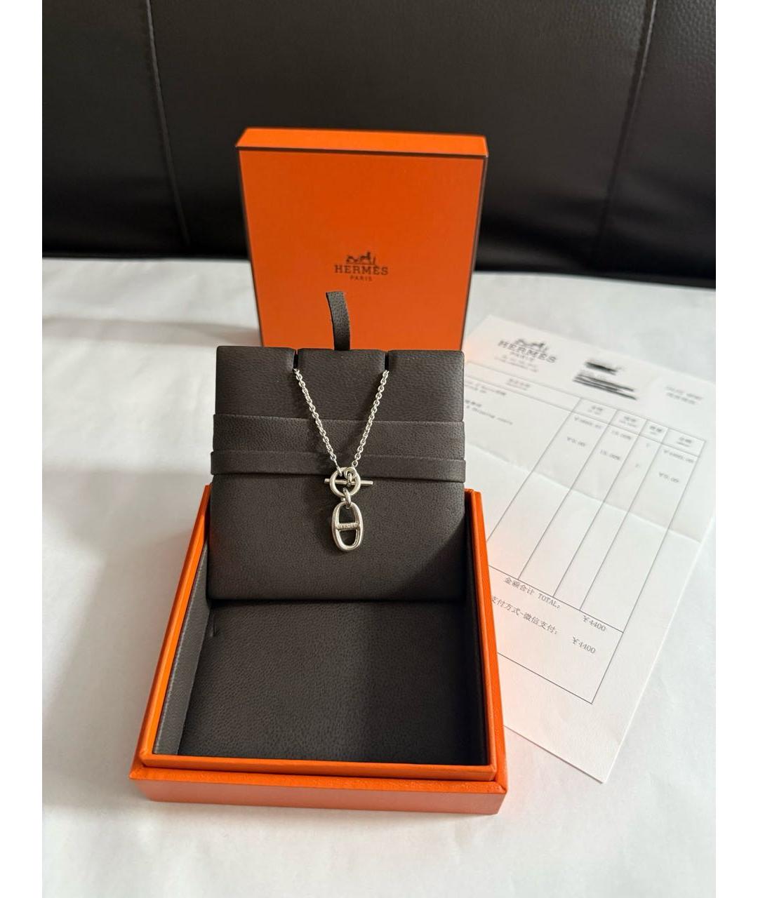 HERMES Серебряное колье, фото 7