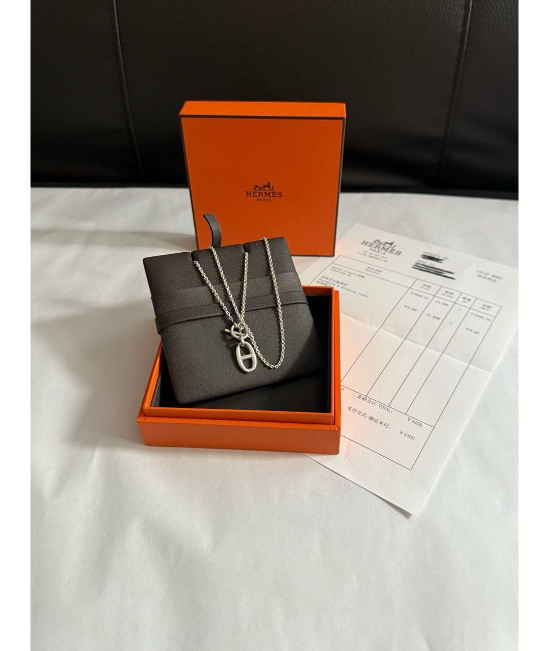 HERMES Серебряное колье, фото 3