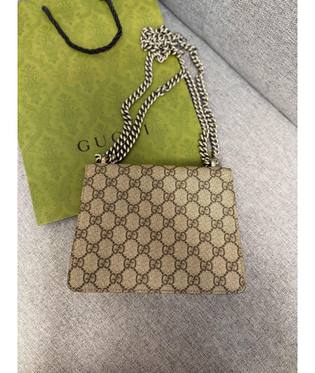 GUCCI Черная кожаная сумка через плечо, фото 3