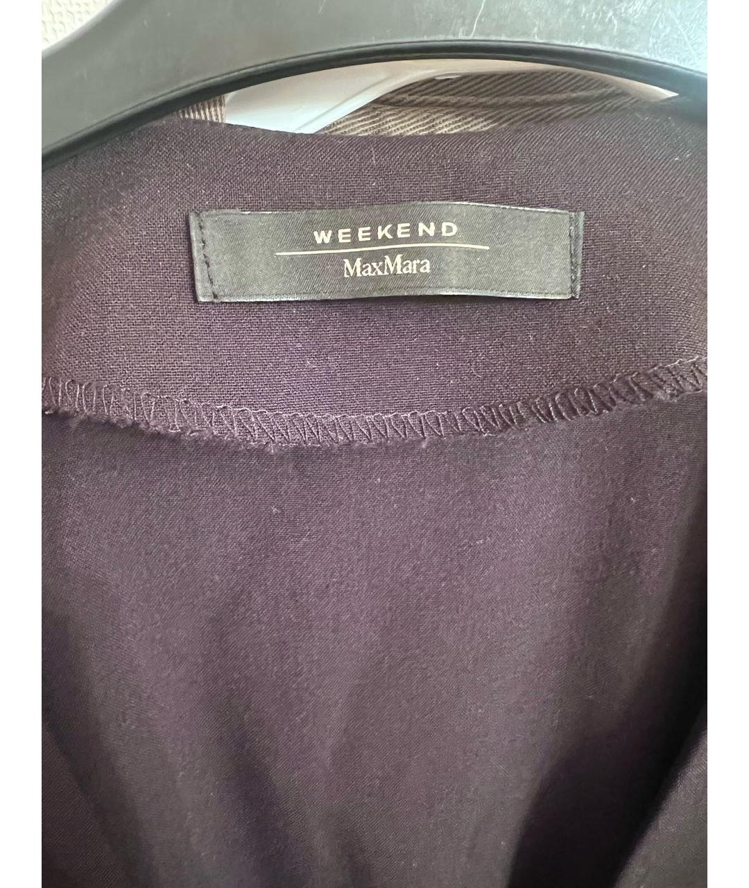 WEEKEND MAX MARA Черное шерстяное повседневное платье, фото 3