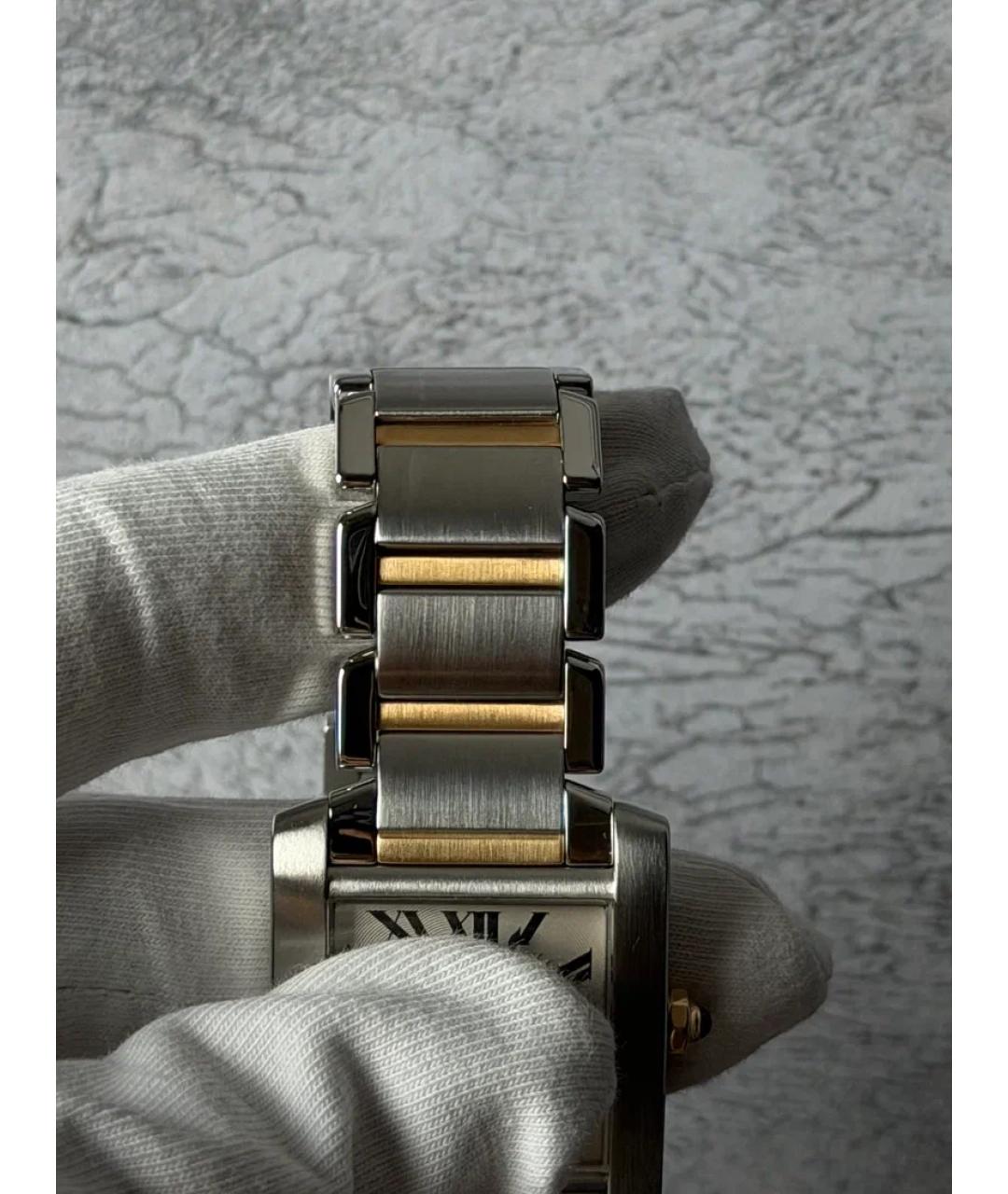 CARTIER Белые часы из желтого золота, фото 5