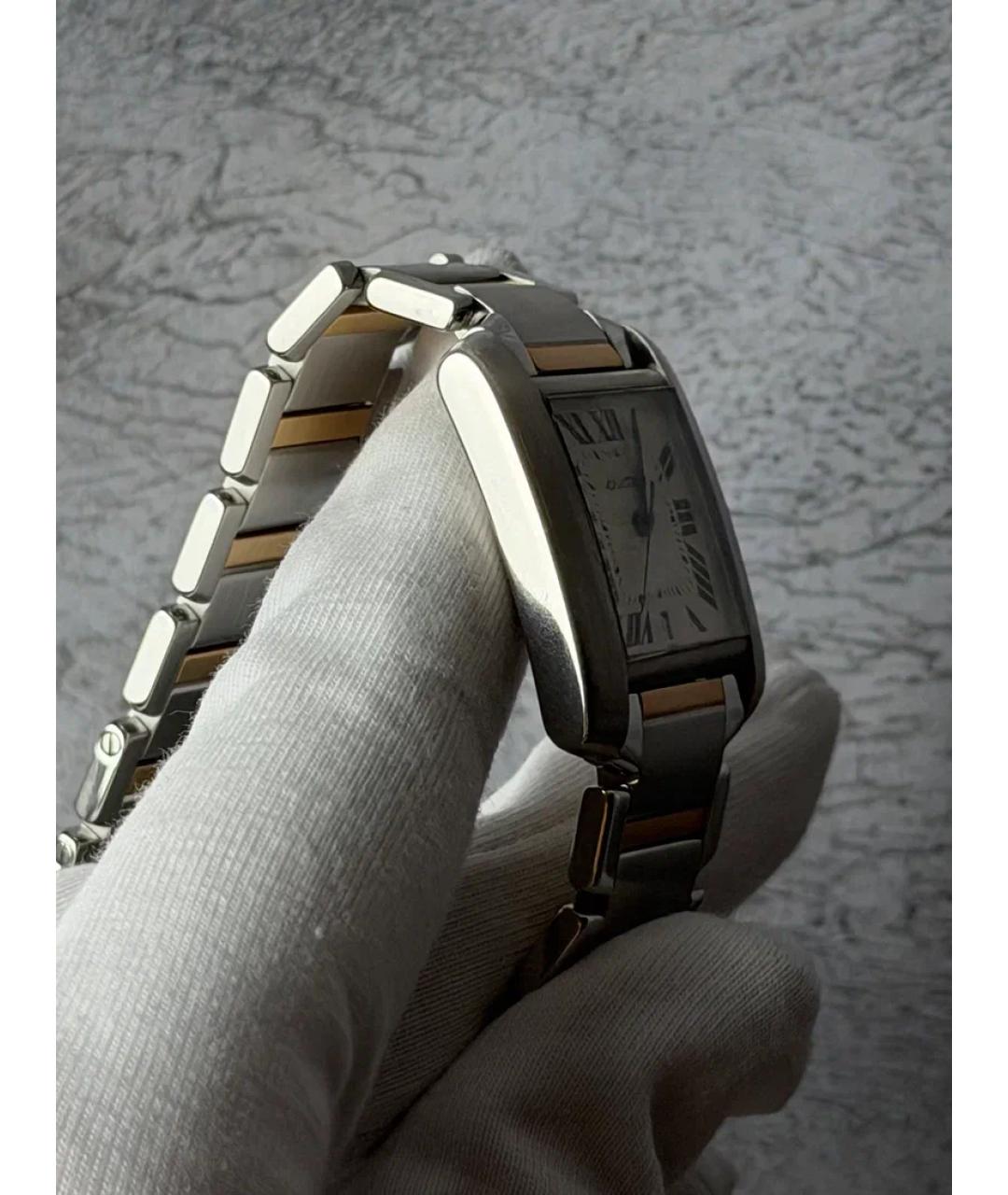 CARTIER Белые часы из желтого золота, фото 4