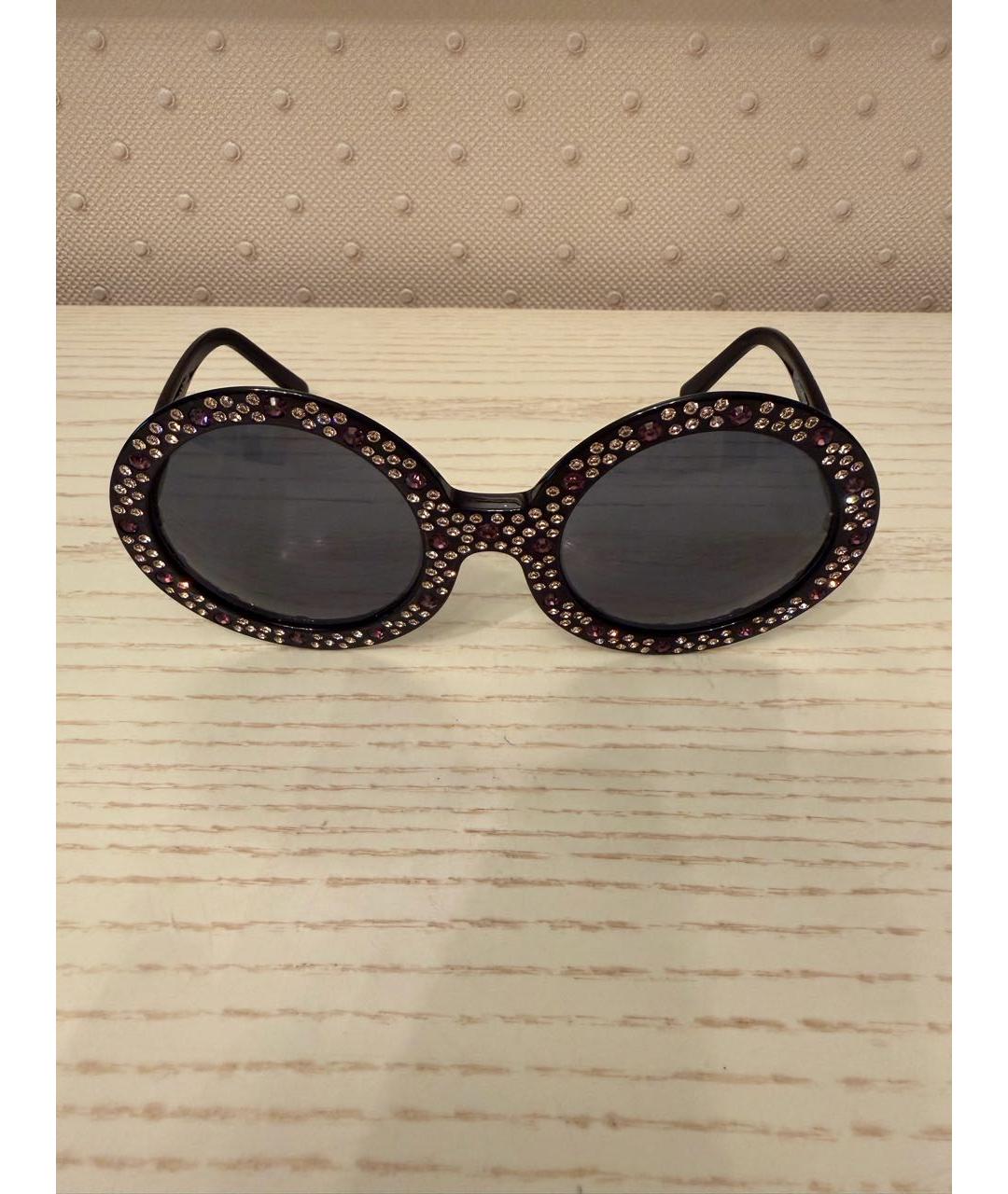 SONIA RYKIEL Черные пластиковые солнцезащитные очки, фото 6