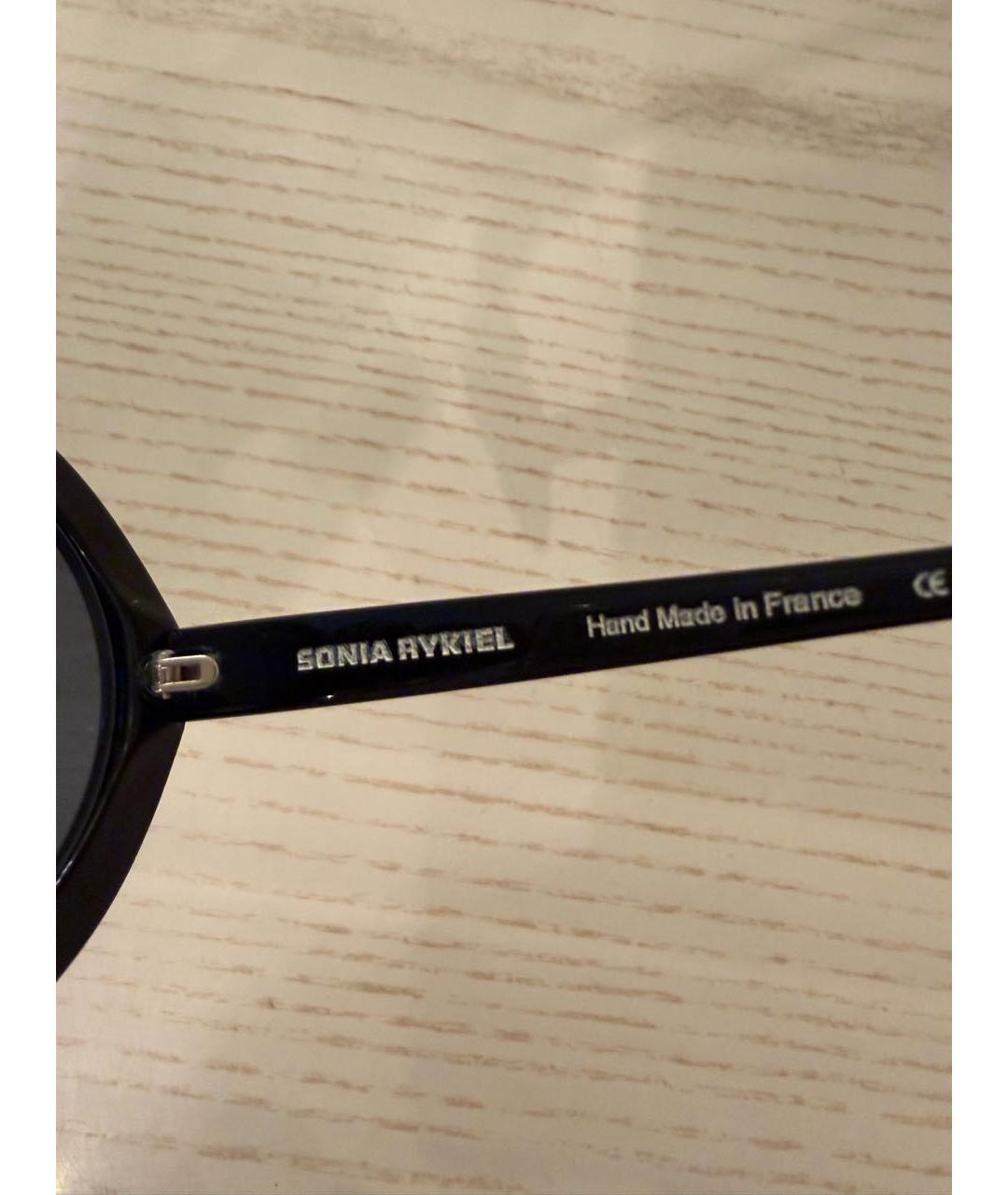 SONIA RYKIEL Черные пластиковые солнцезащитные очки, фото 4