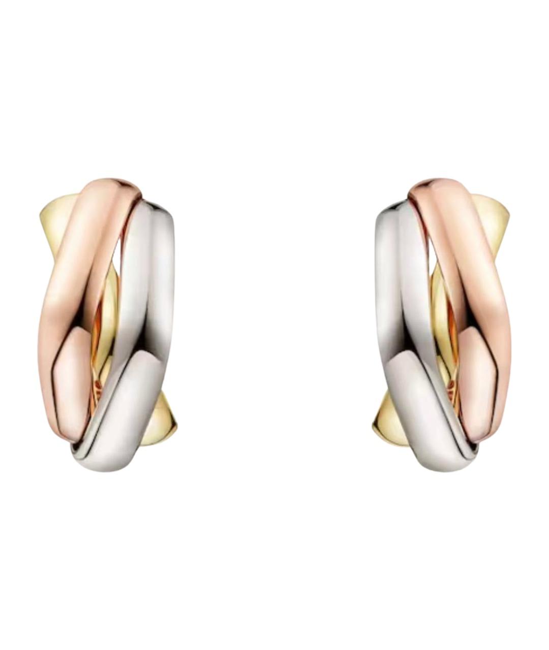 CARTIER Золотые серьги из желтого золота, фото 1