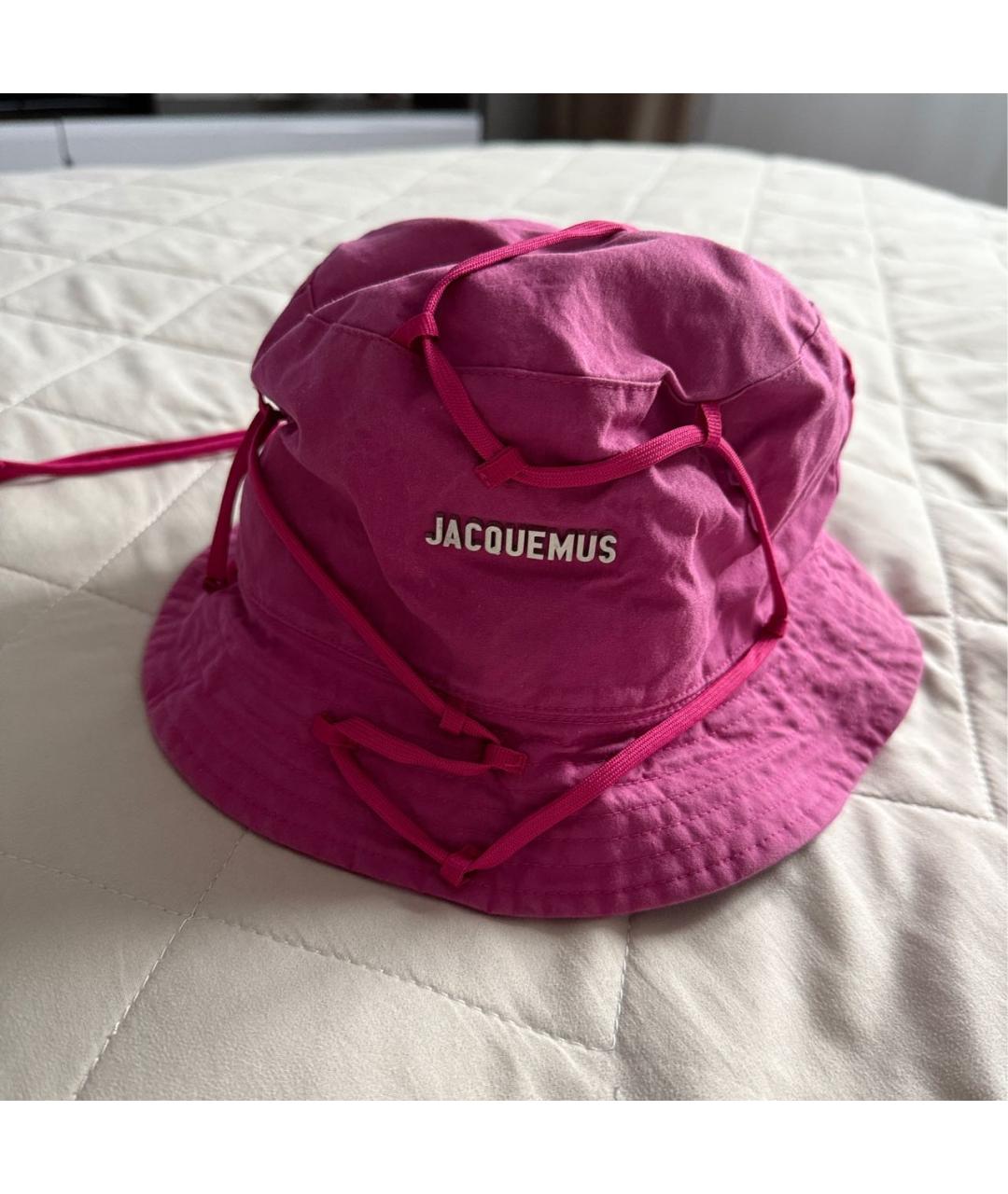 JACQUEMUS Розовая хлопковая шляпа, фото 5
