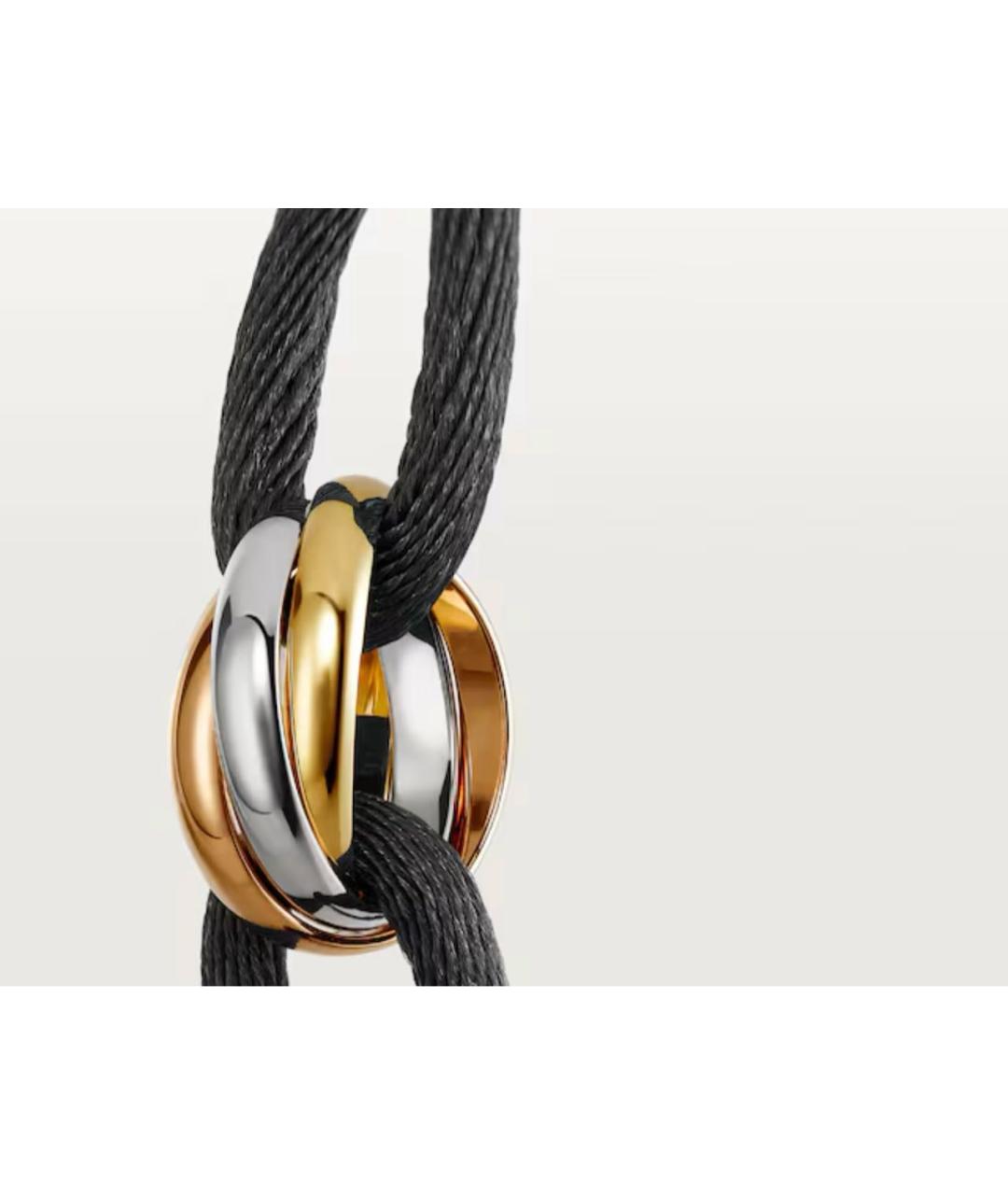 CARTIER Черный браслет из желтого золота, фото 4