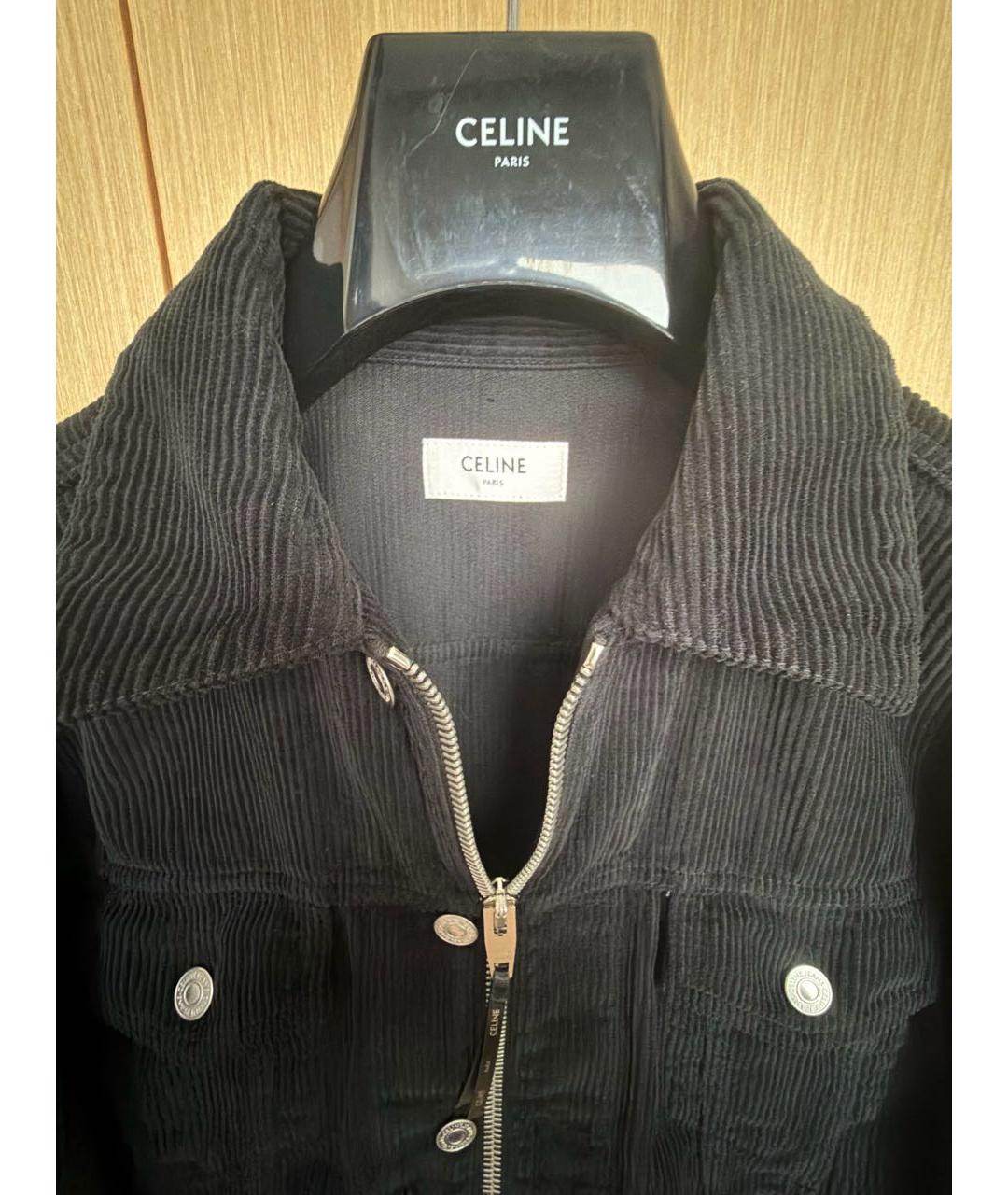 CELINE Черная хлопковая куртка, фото 3