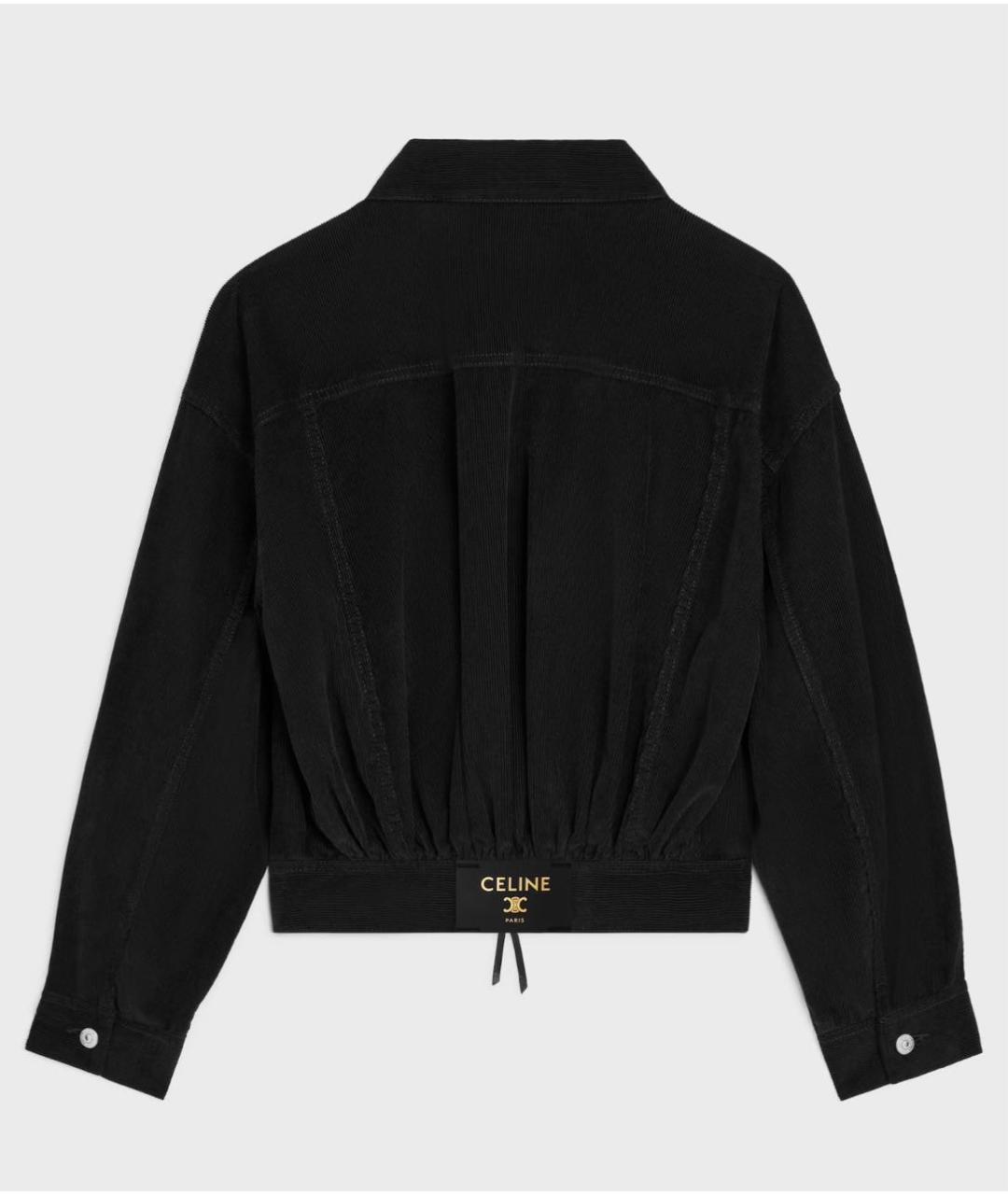 CELINE Черная хлопковая куртка, фото 6