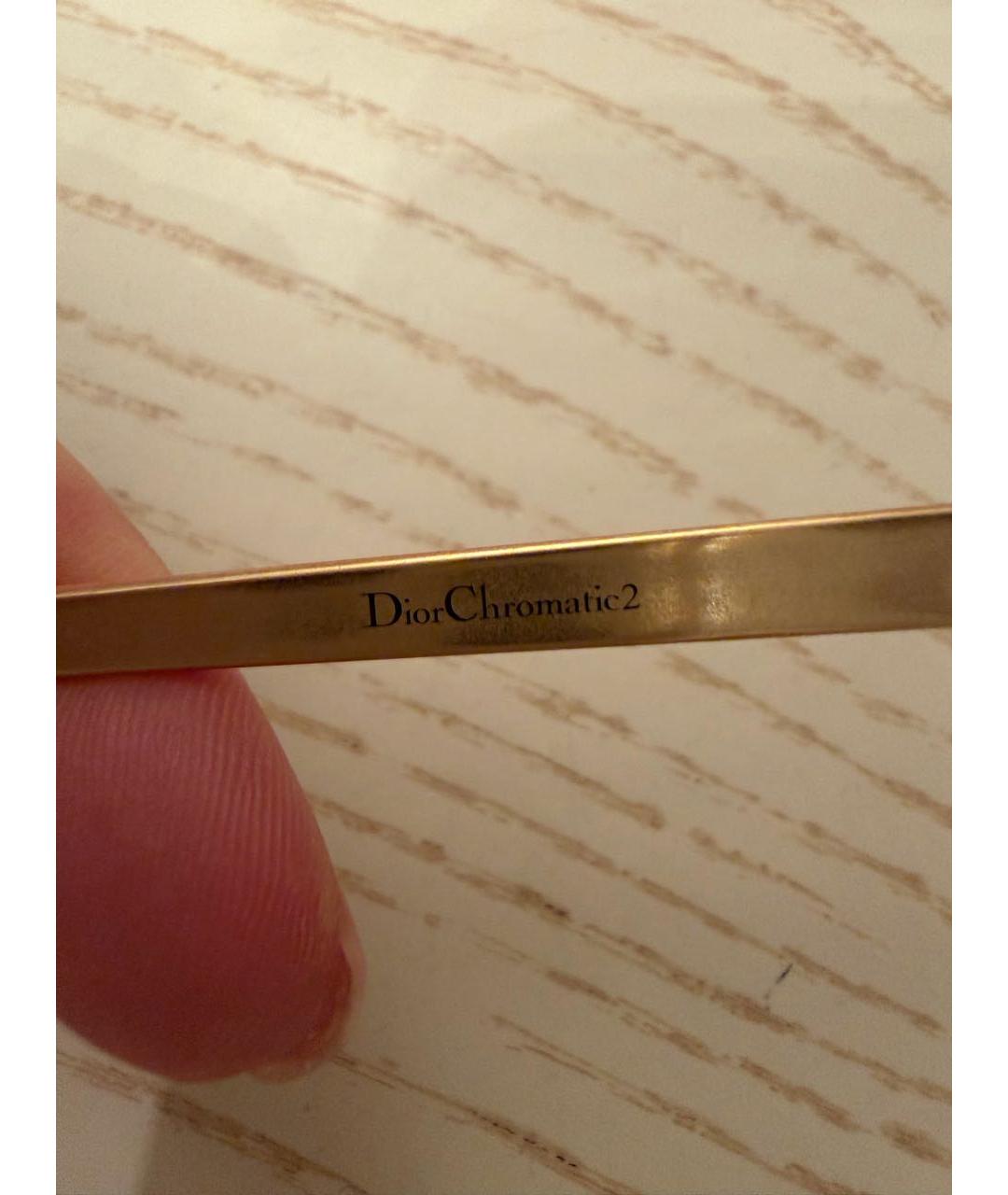 CHRISTIAN DIOR Коричневые пластиковые солнцезащитные очки, фото 4