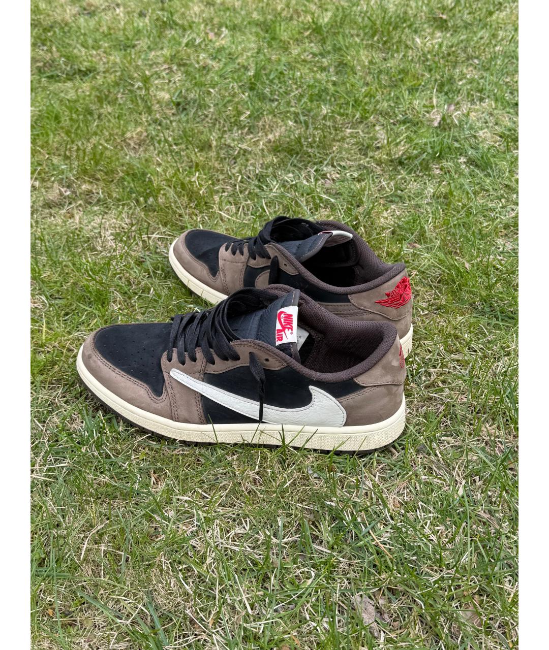 NIKE Черные кожаные низкие кроссовки / кеды, фото 4