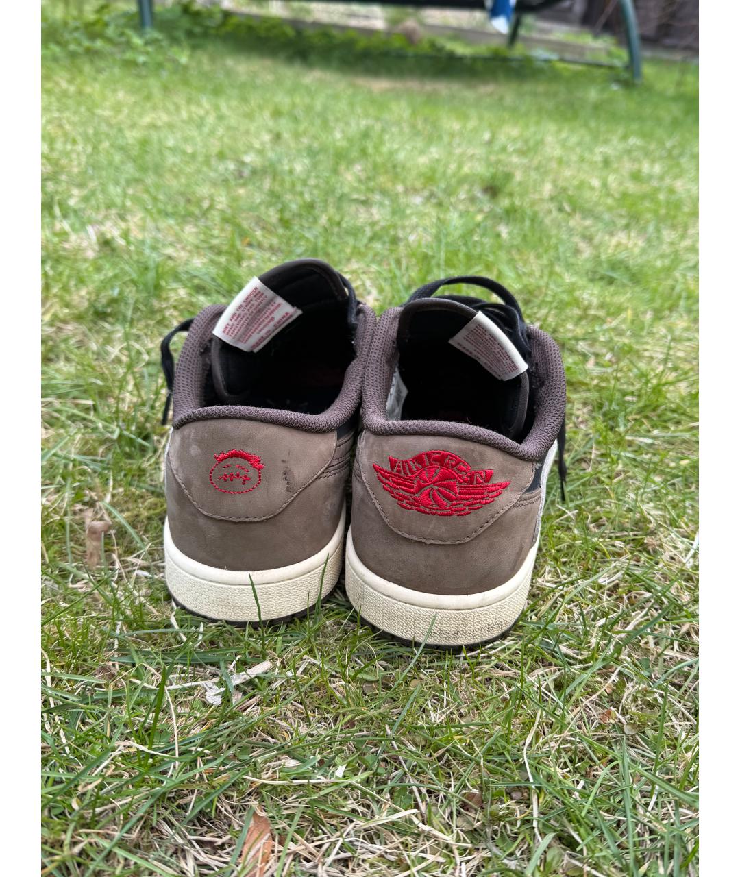 NIKE Черные кожаные низкие кроссовки / кеды, фото 3