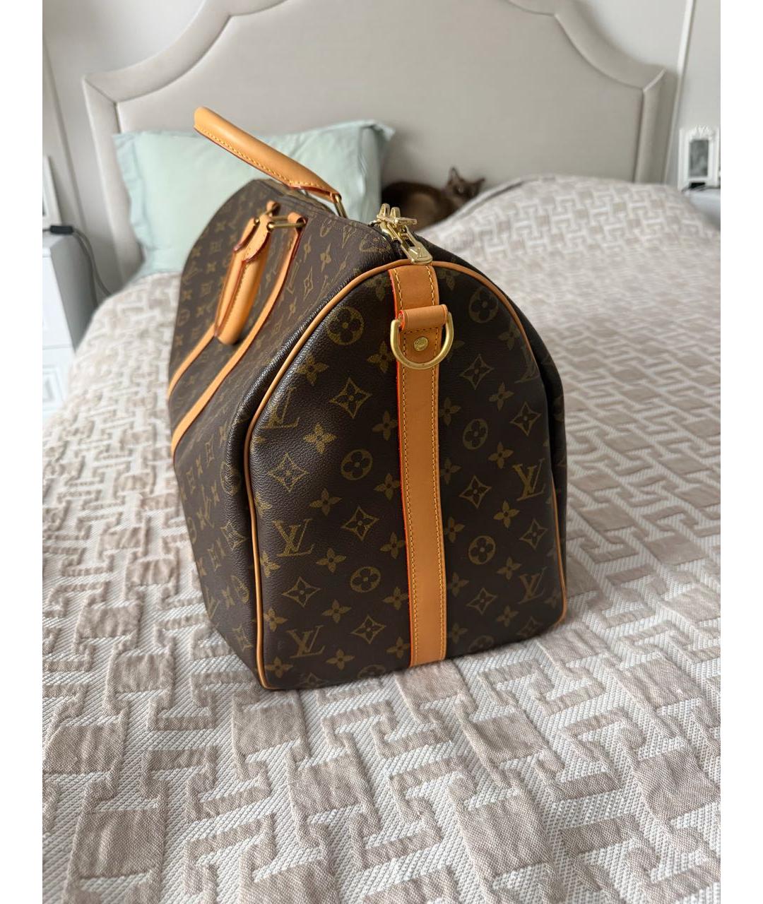 LOUIS VUITTON Коричневая дорожная/спортивная сумка, фото 2