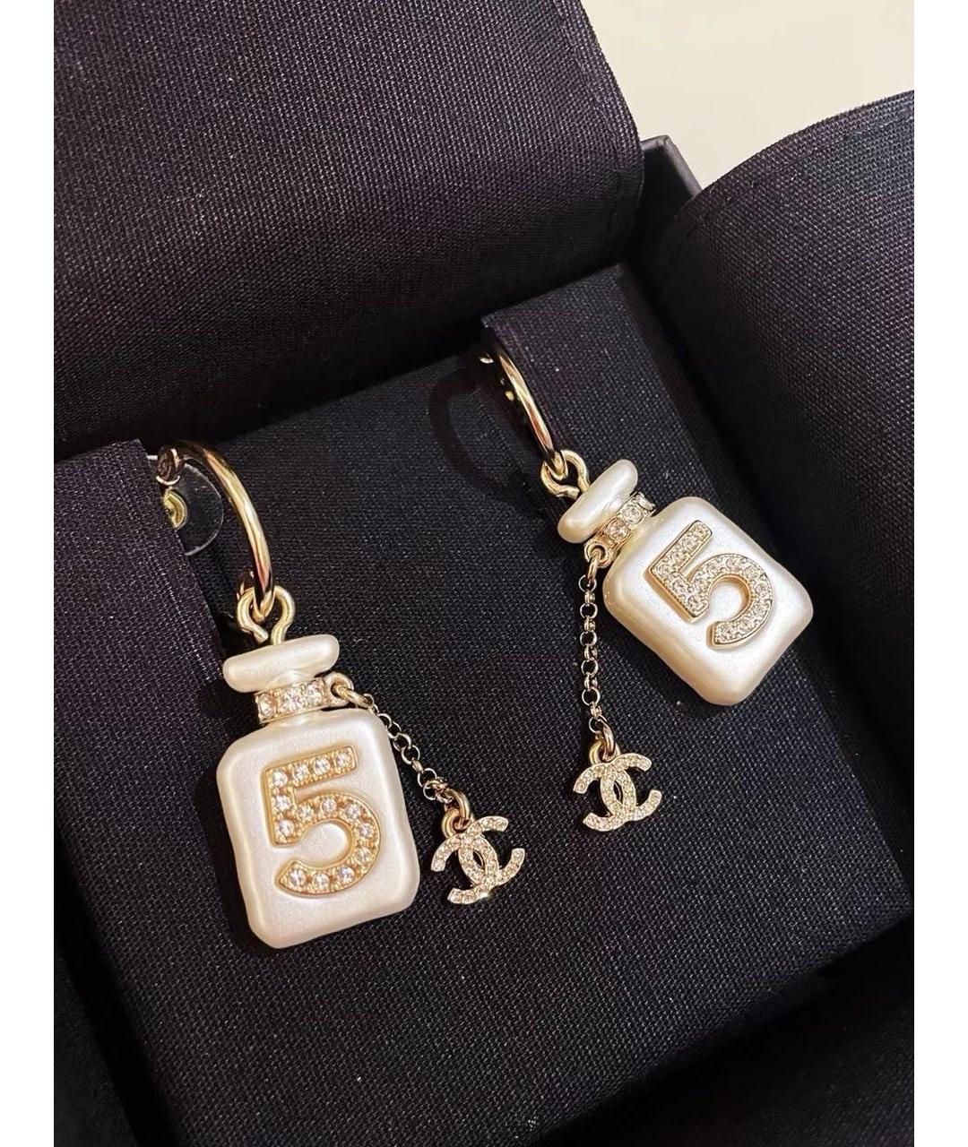 CHANEL Золотые серьги, фото 2