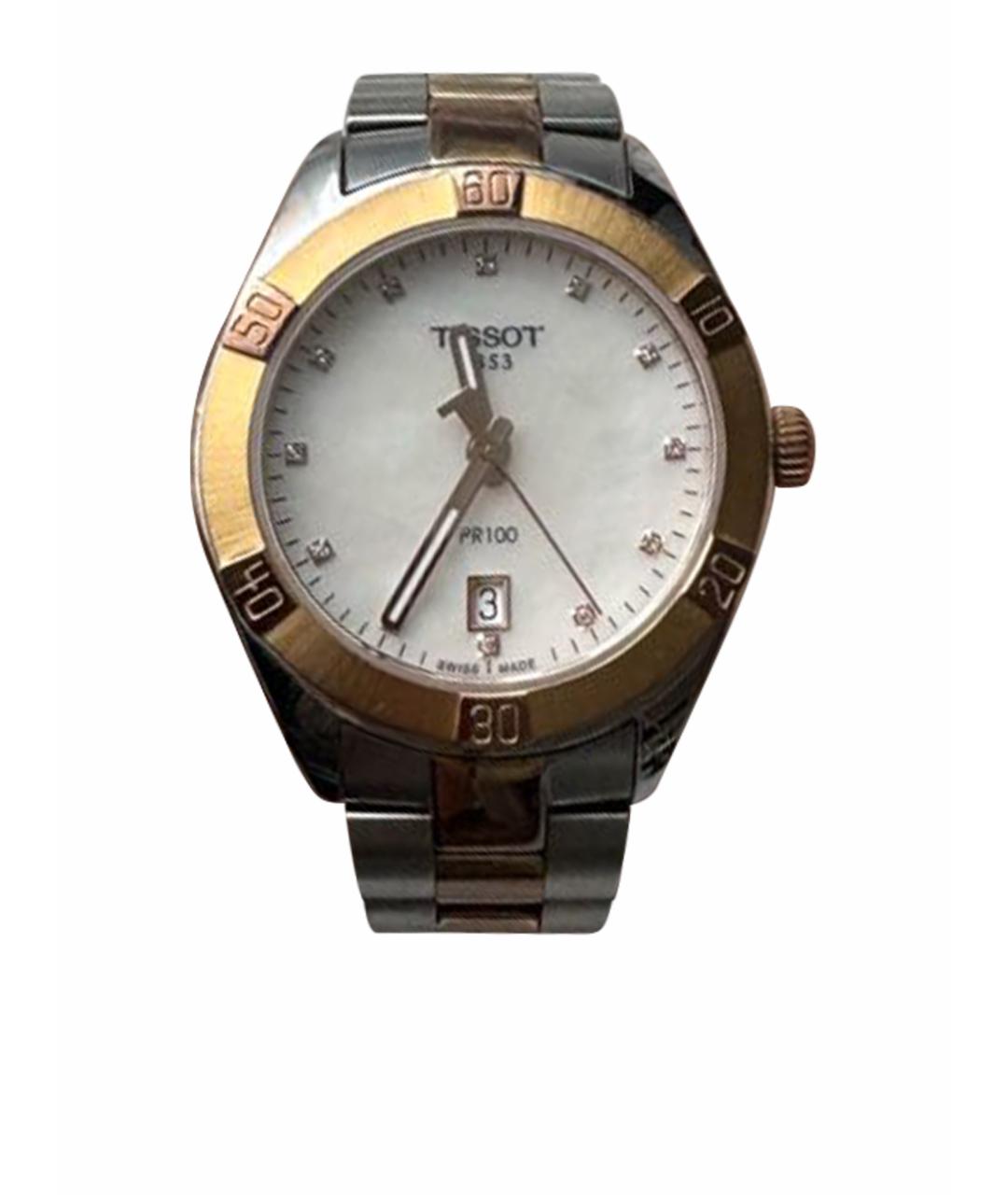TISSOT Золотые стальные часы, фото 1