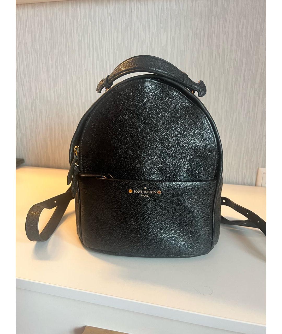 LOUIS VUITTON Черный кожаный рюкзак, фото 2