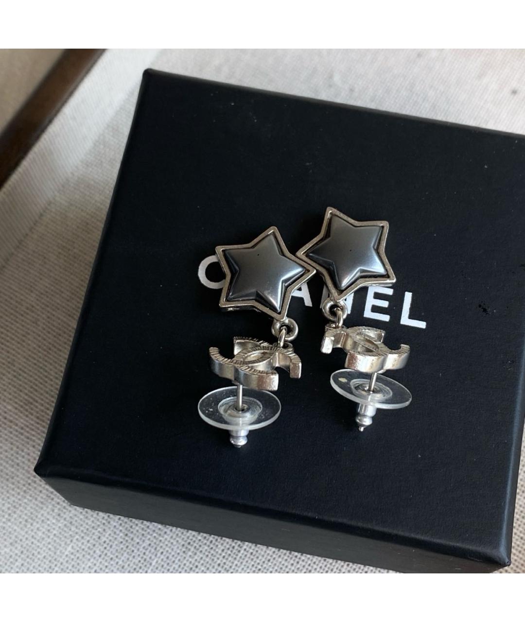 CHANEL Серебряные серьги, фото 5
