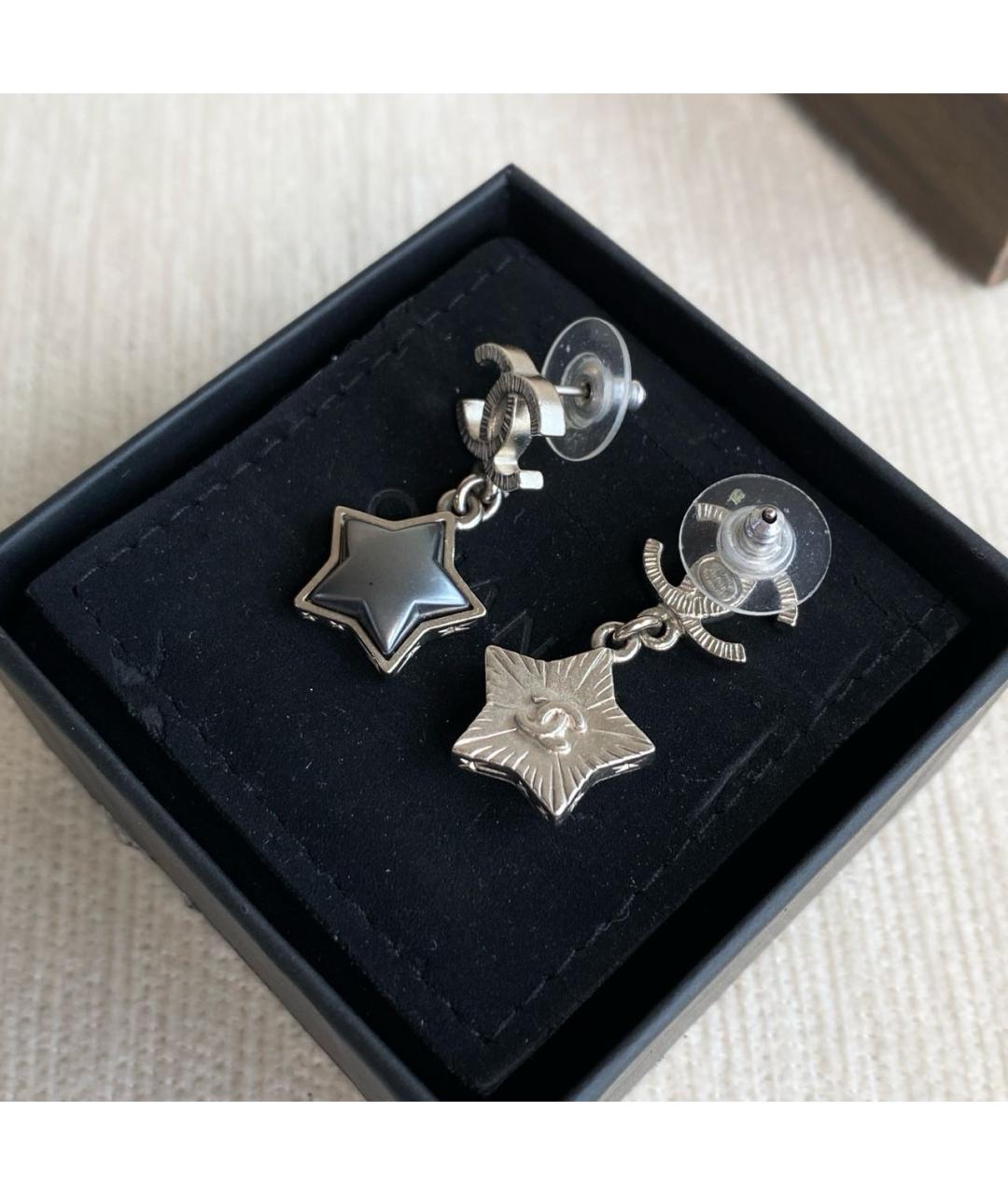 CHANEL Серебряные серьги, фото 4