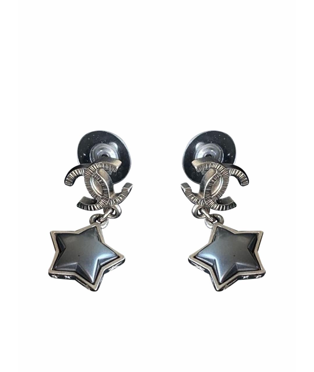 CHANEL Серебряные серьги, фото 1
