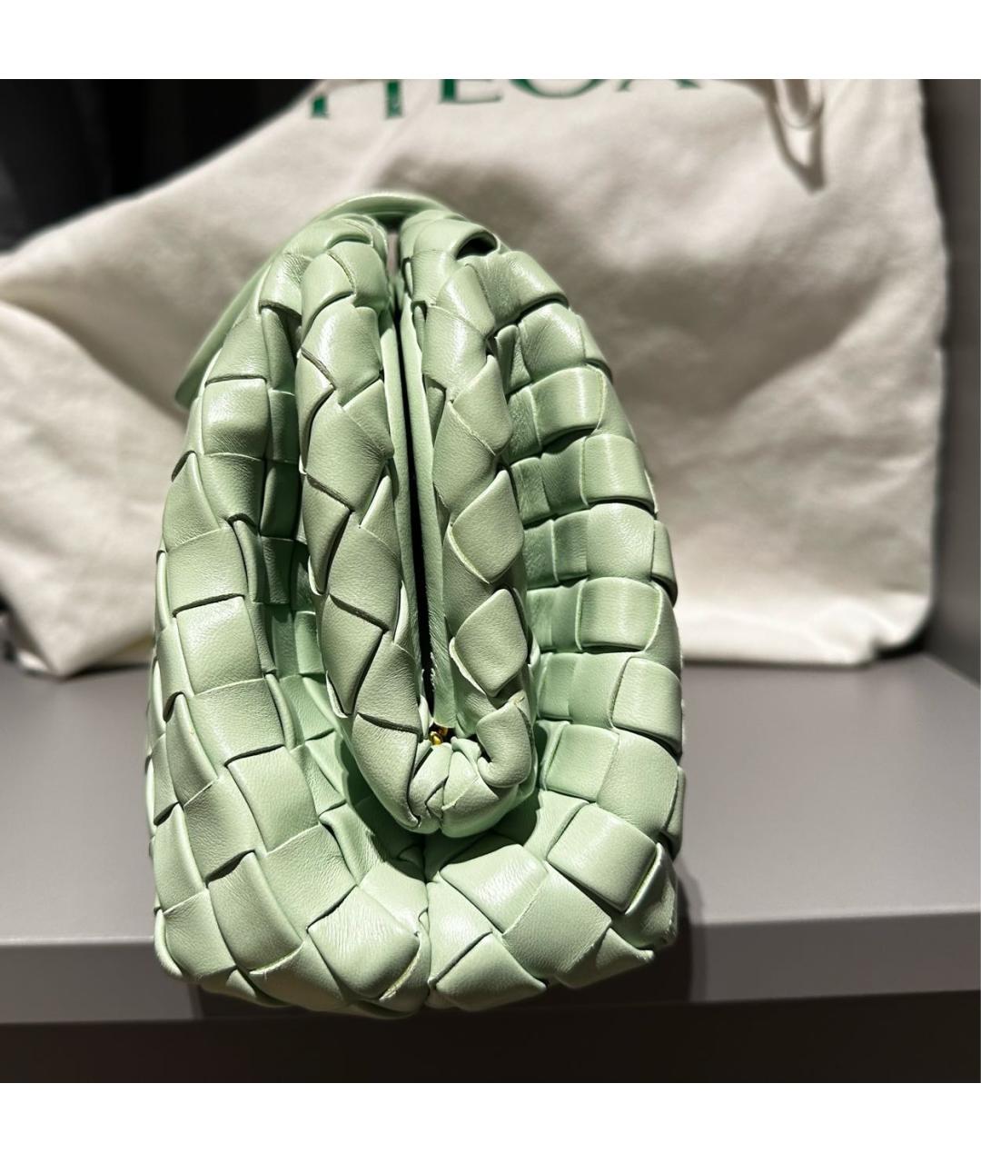 BOTTEGA VENETA Салатовая кожаная сумка через плечо, фото 2