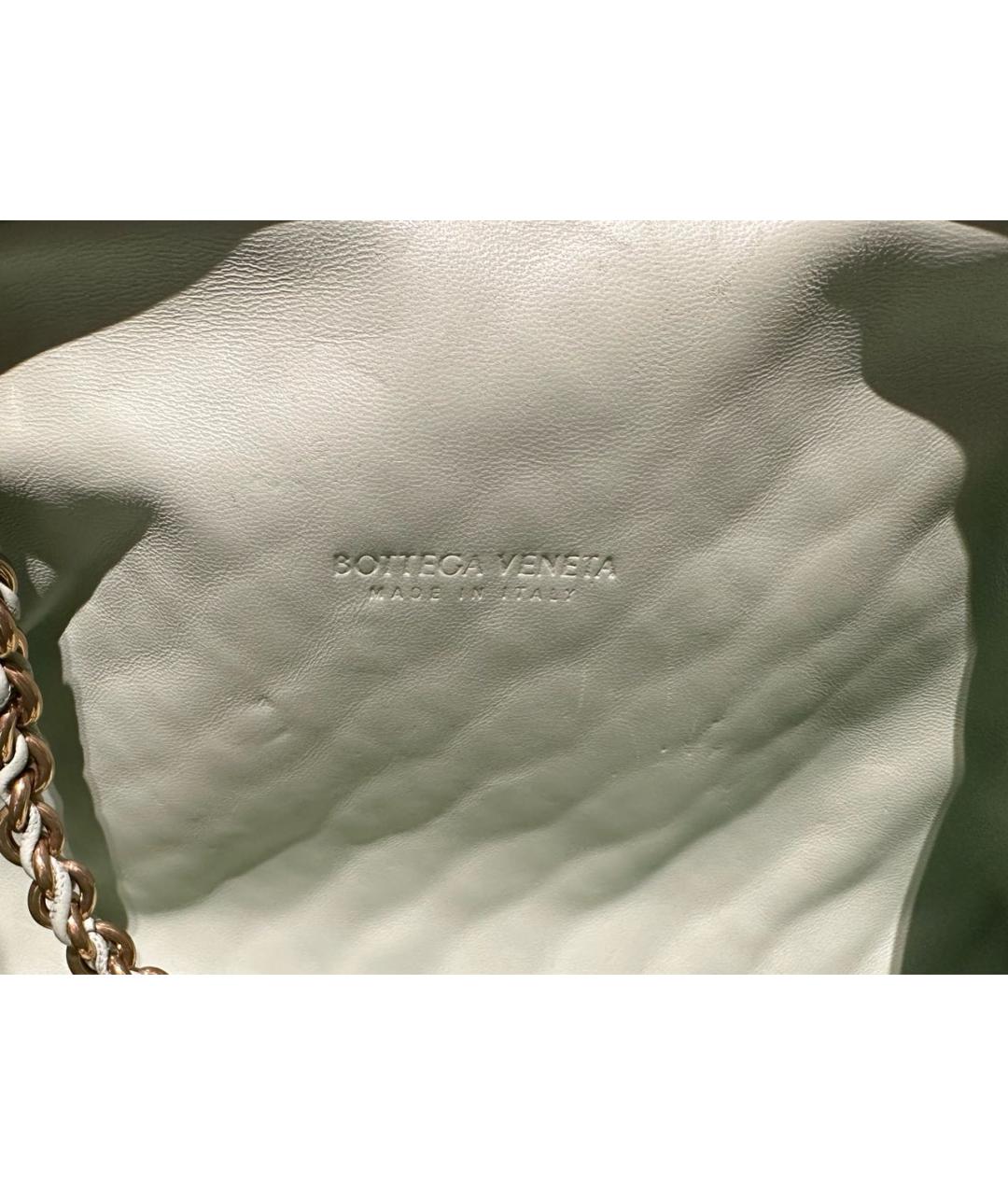 BOTTEGA VENETA Салатовая кожаная сумка через плечо, фото 7
