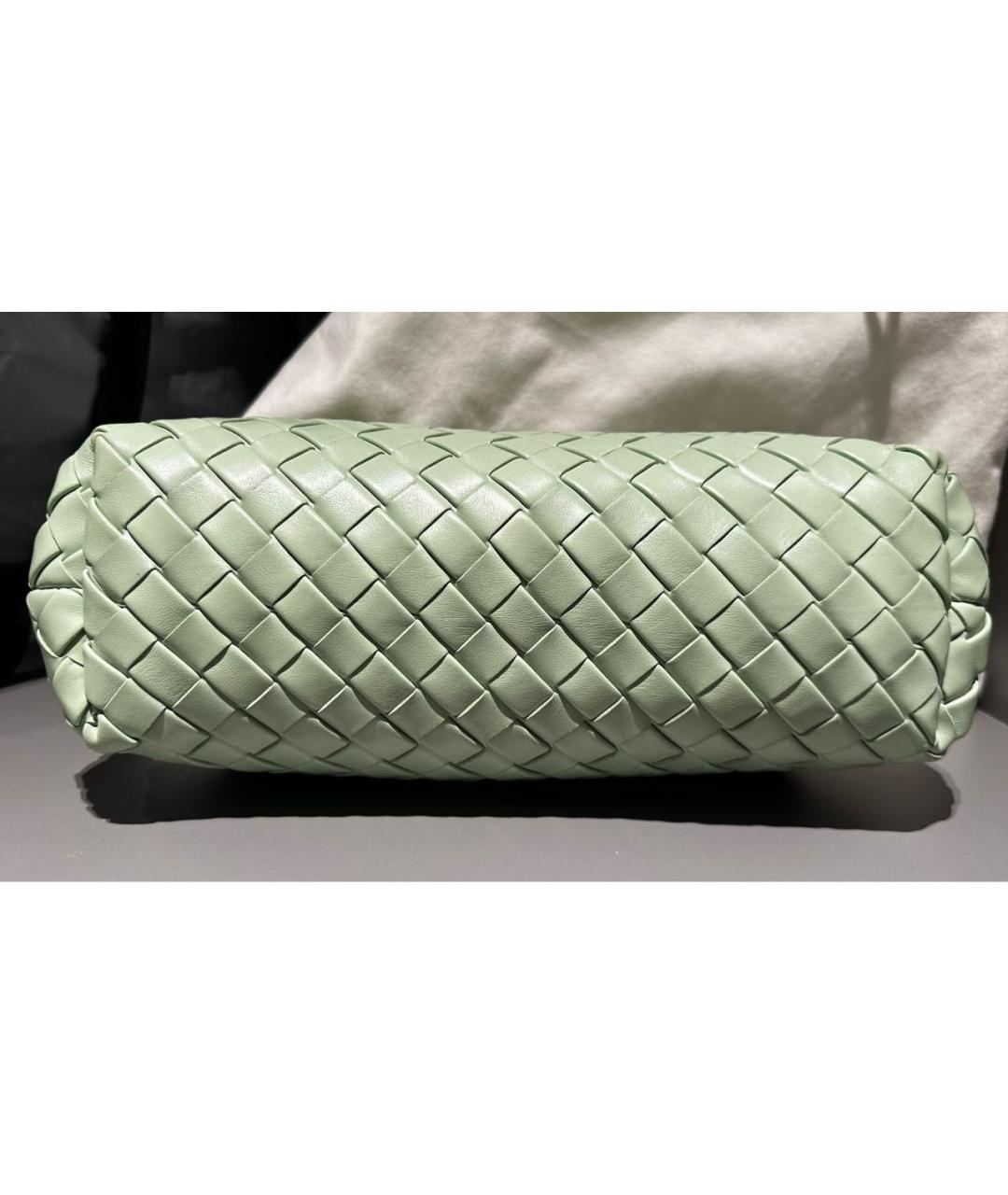 BOTTEGA VENETA Салатовая кожаная сумка через плечо, фото 8