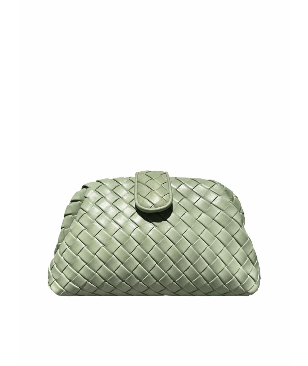 BOTTEGA VENETA Салатовая кожаная сумка через плечо, фото 1