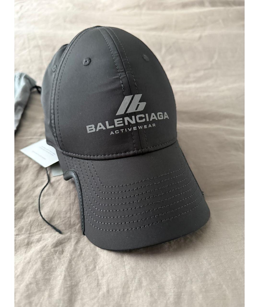 BALENCIAGA Черная синтетическая кепка, фото 3