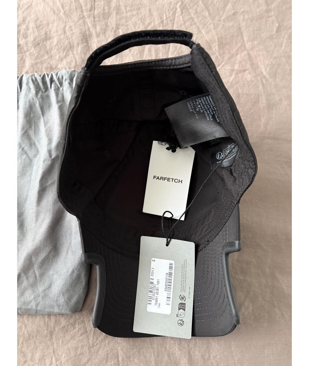BALENCIAGA Черная синтетическая кепка, фото 4