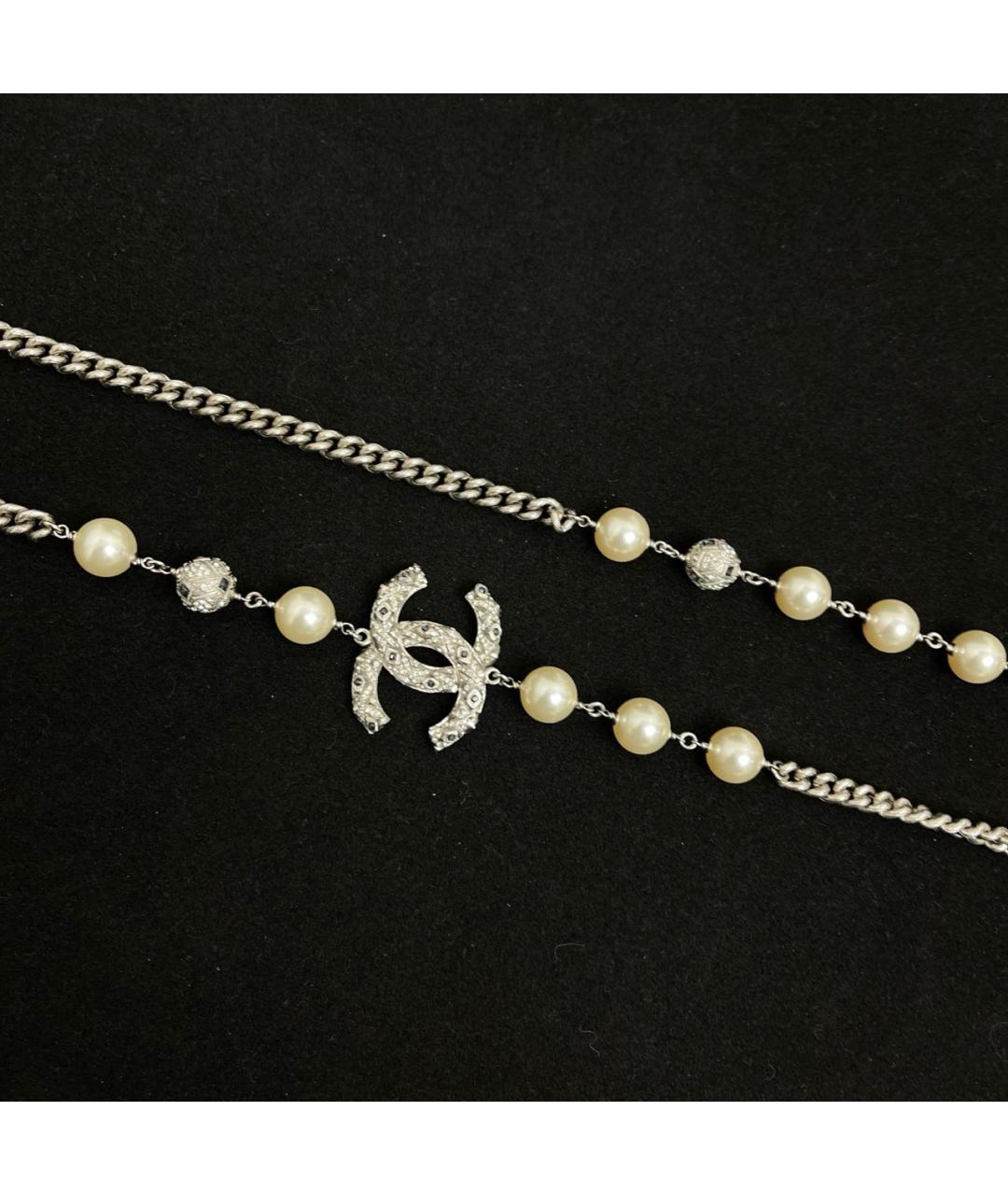 CHANEL Серебряное колье, фото 5