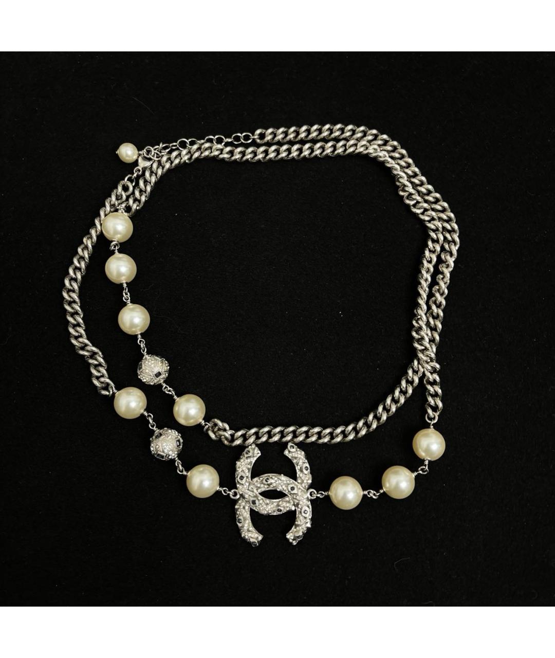 CHANEL Серебряное колье, фото 8