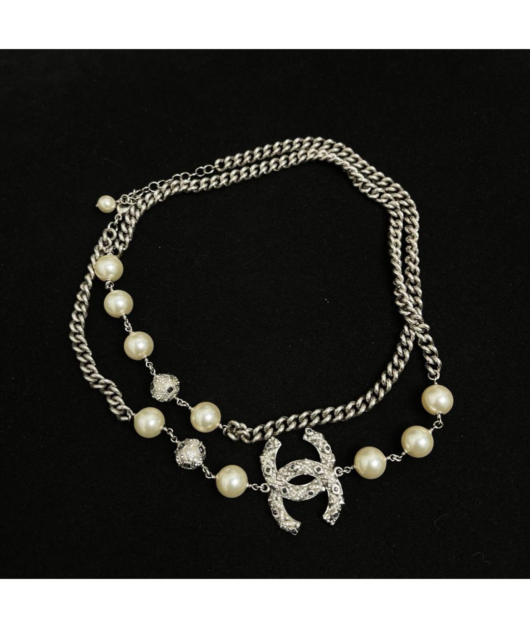 CHANEL Серебряное колье, фото 3