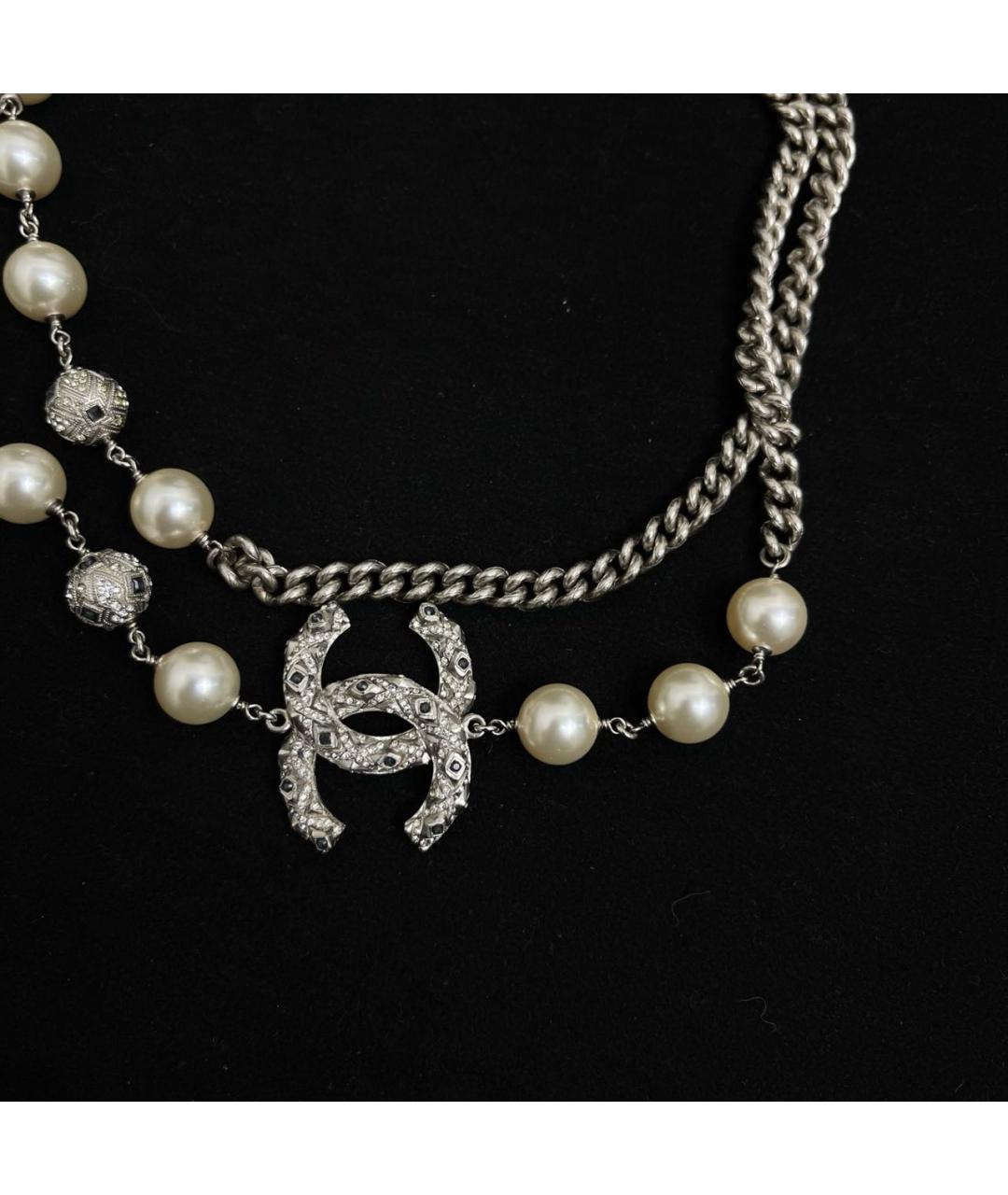 CHANEL Серебряное колье, фото 4