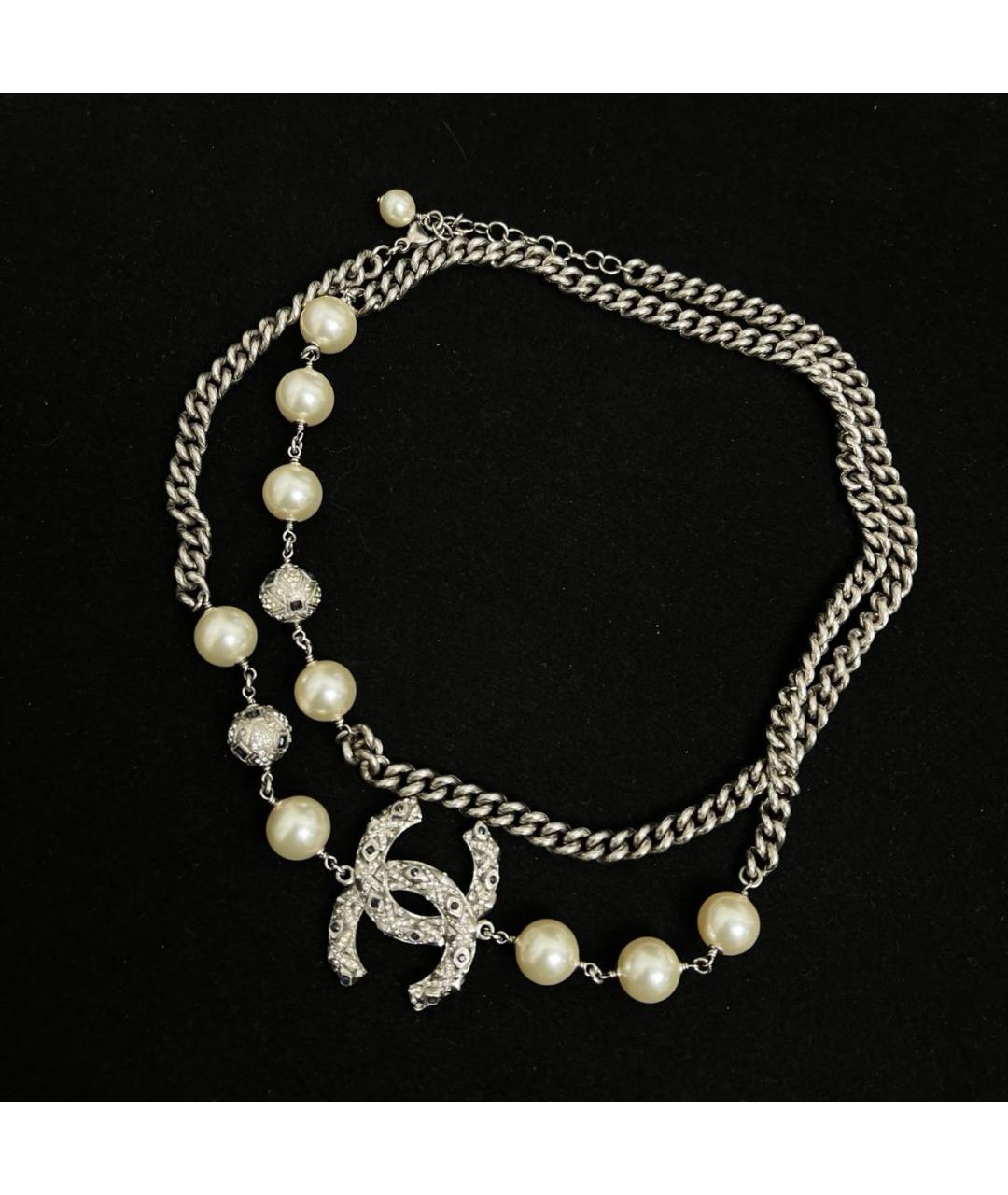 CHANEL Серебряное колье, фото 2