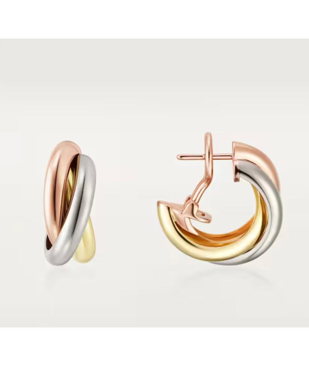 CARTIER Золотые серьги из желтого золота, фото 3