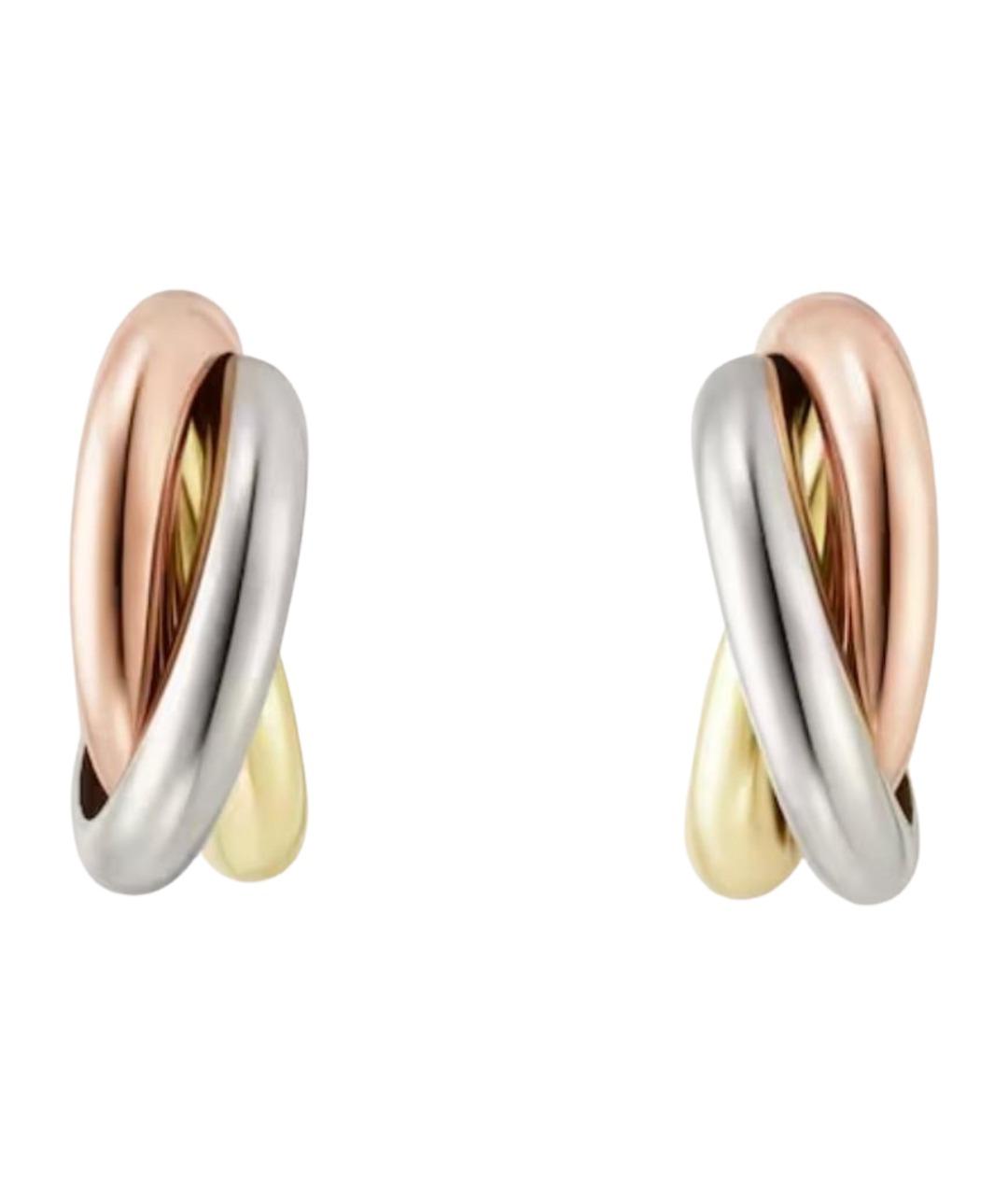 CARTIER Золотые серьги из желтого золота, фото 1