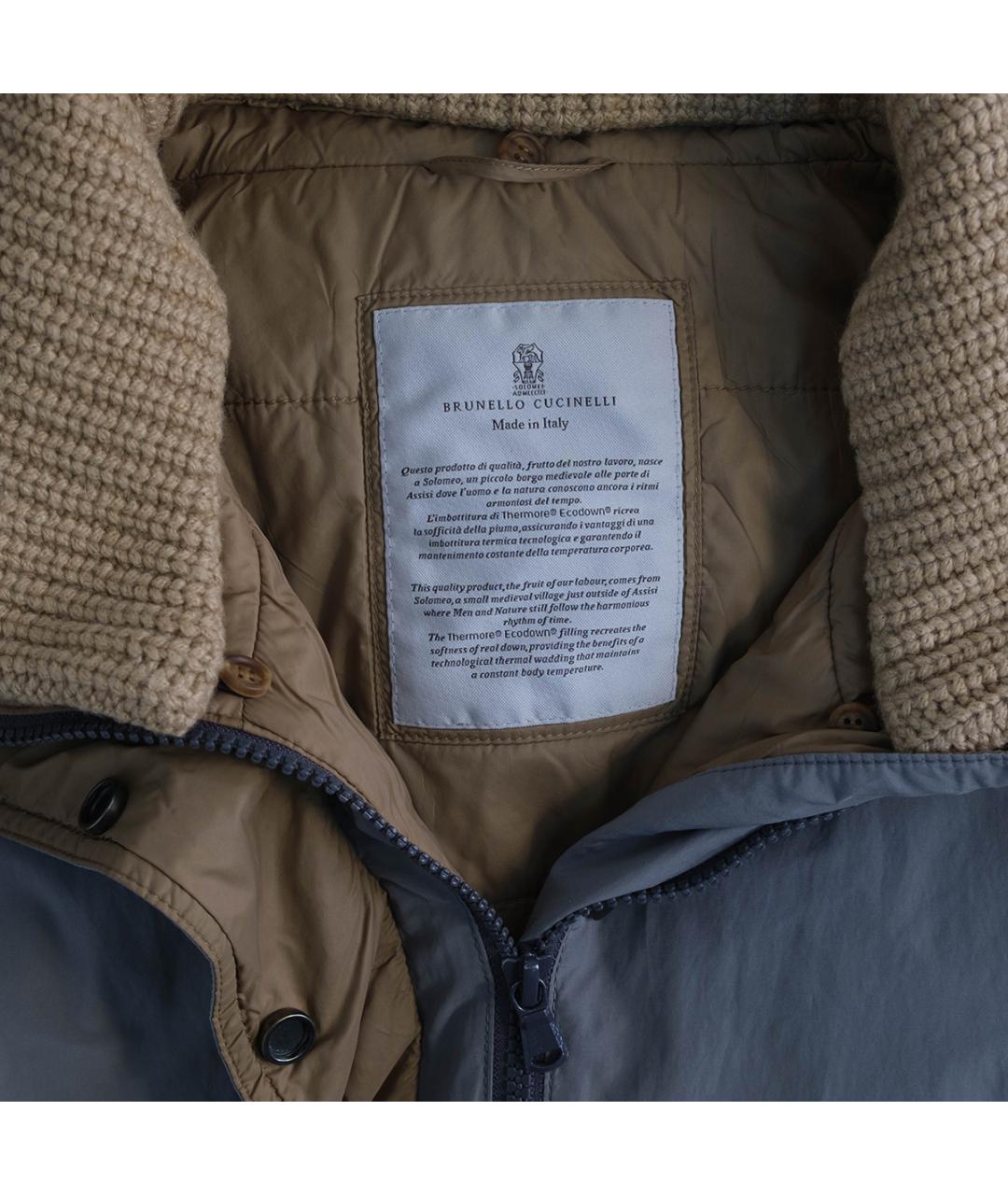 BRUNELLO CUCINELLI Серая полиэстеровая куртка, фото 3